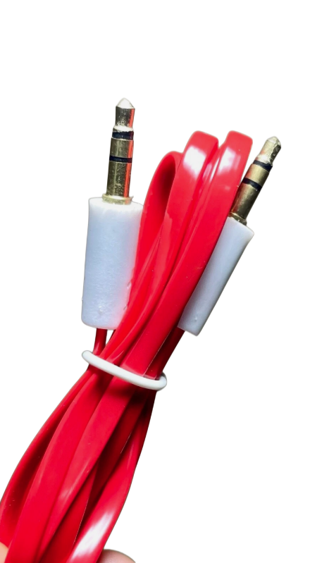 Share 3.5mm Aux Cable 5ft Flat Stereo Audio Cord Multicolor 6 Pack Universal
