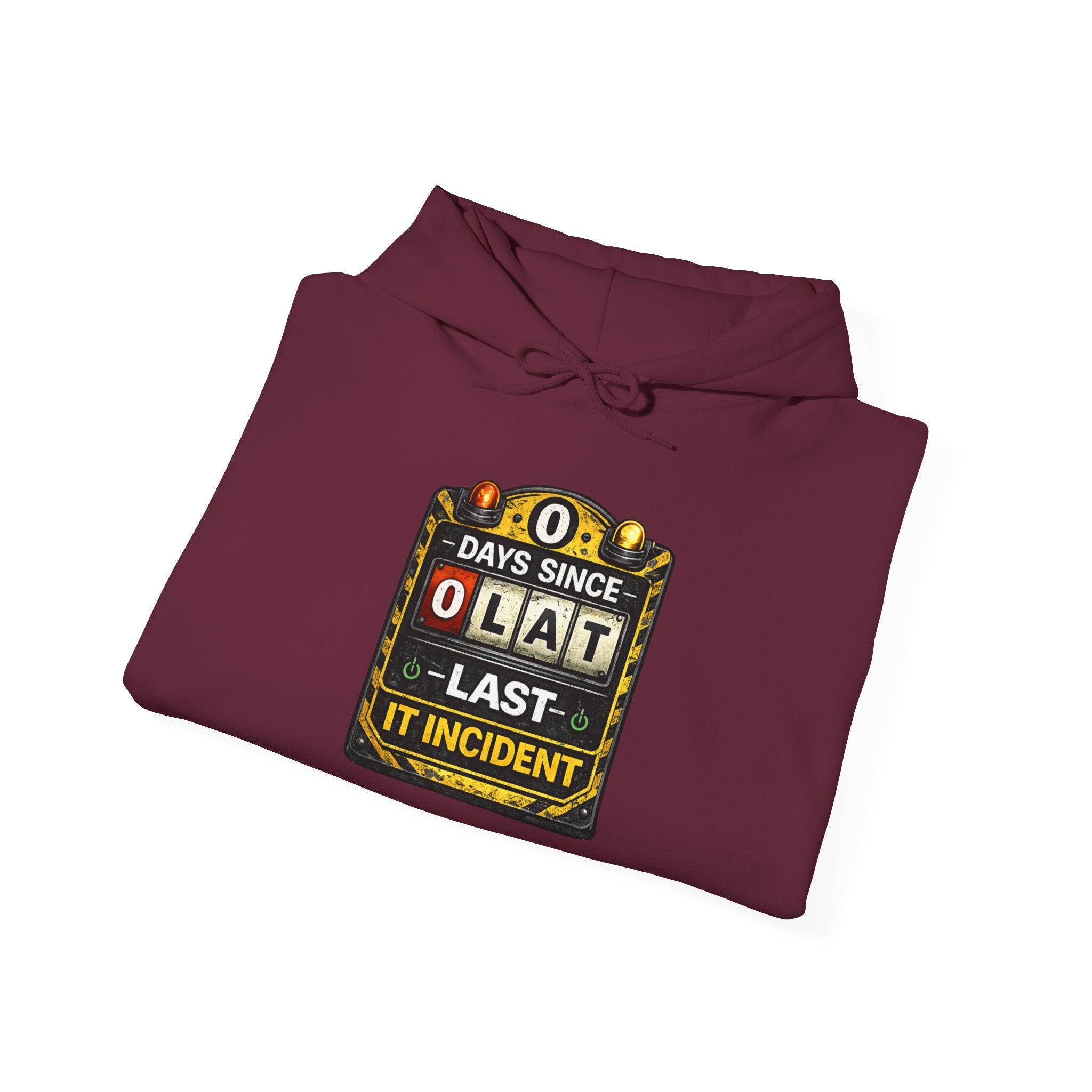 "0 Days Since Last IT Incident" Tech Humor Unisex Heavy Blend™ Hoodie