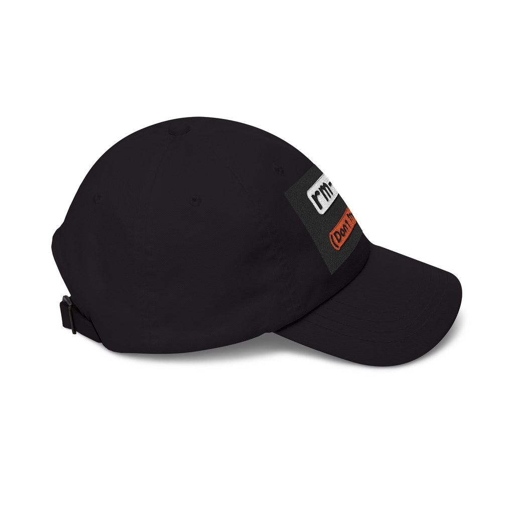 Classic Dad Cap – 'rm -rf (Don't Try This)' Embroidered Dad Hat