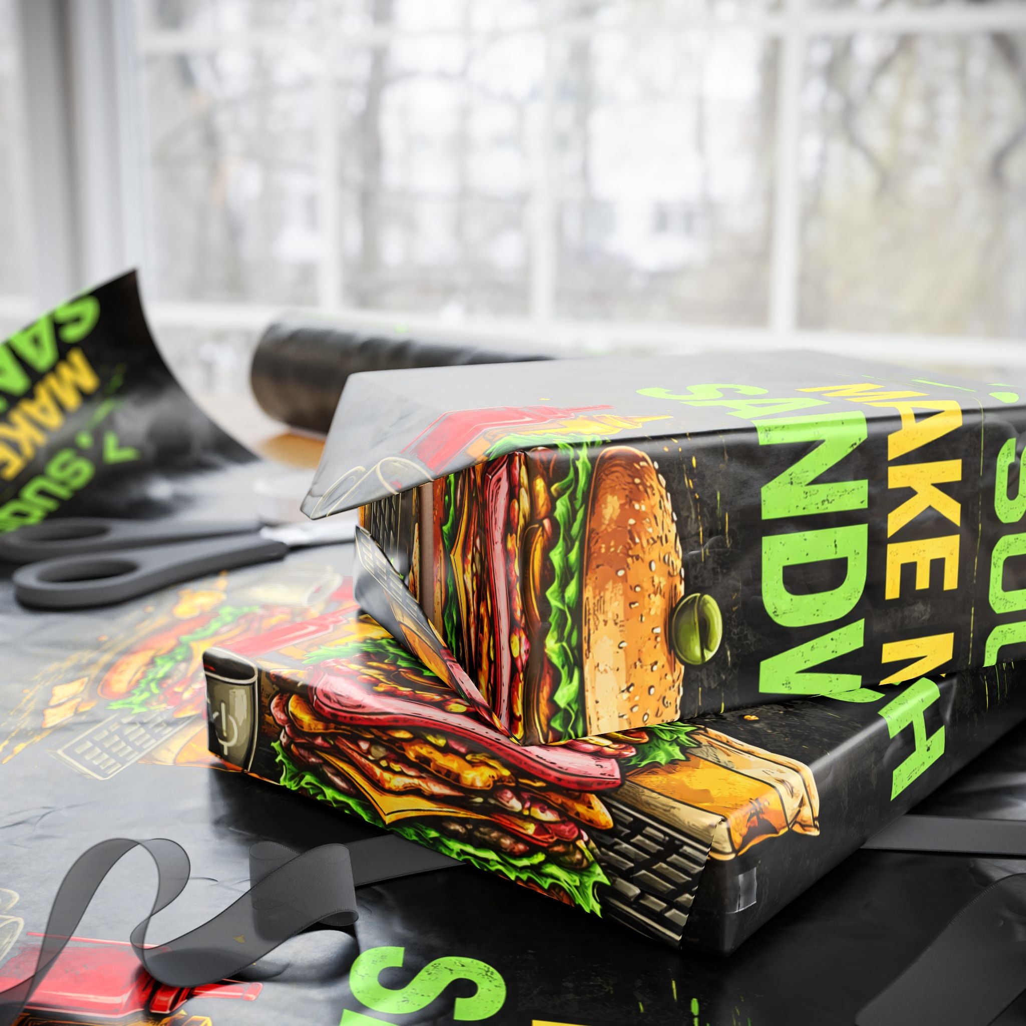 ">.Sudo Make Me ASandwich" Funny IT Wrapping Paper – Funny Tech Gift Wrap
