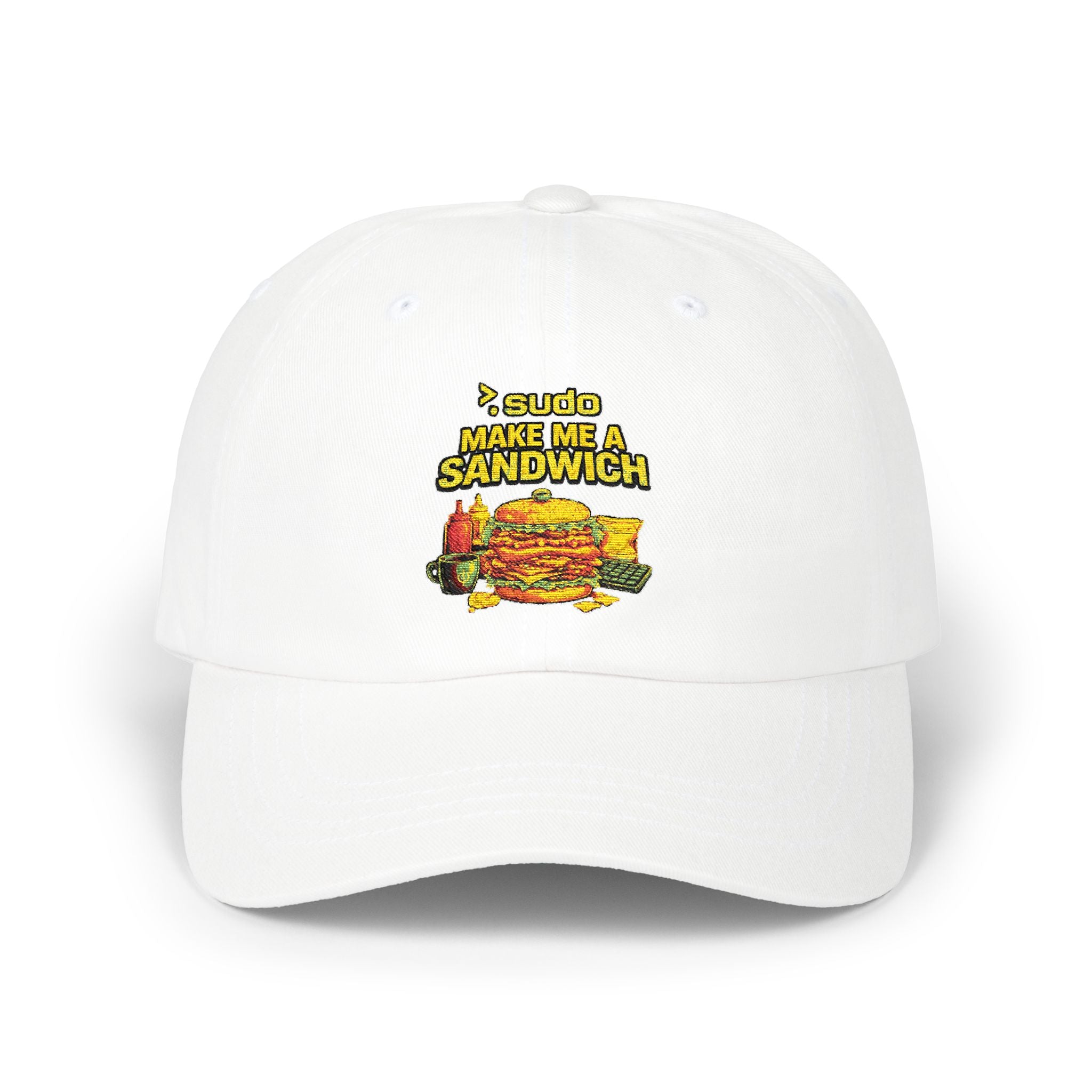 ">. Sudo Make Me A Sandwich" Tech Humor Funny IT Baseball Hat/Cap