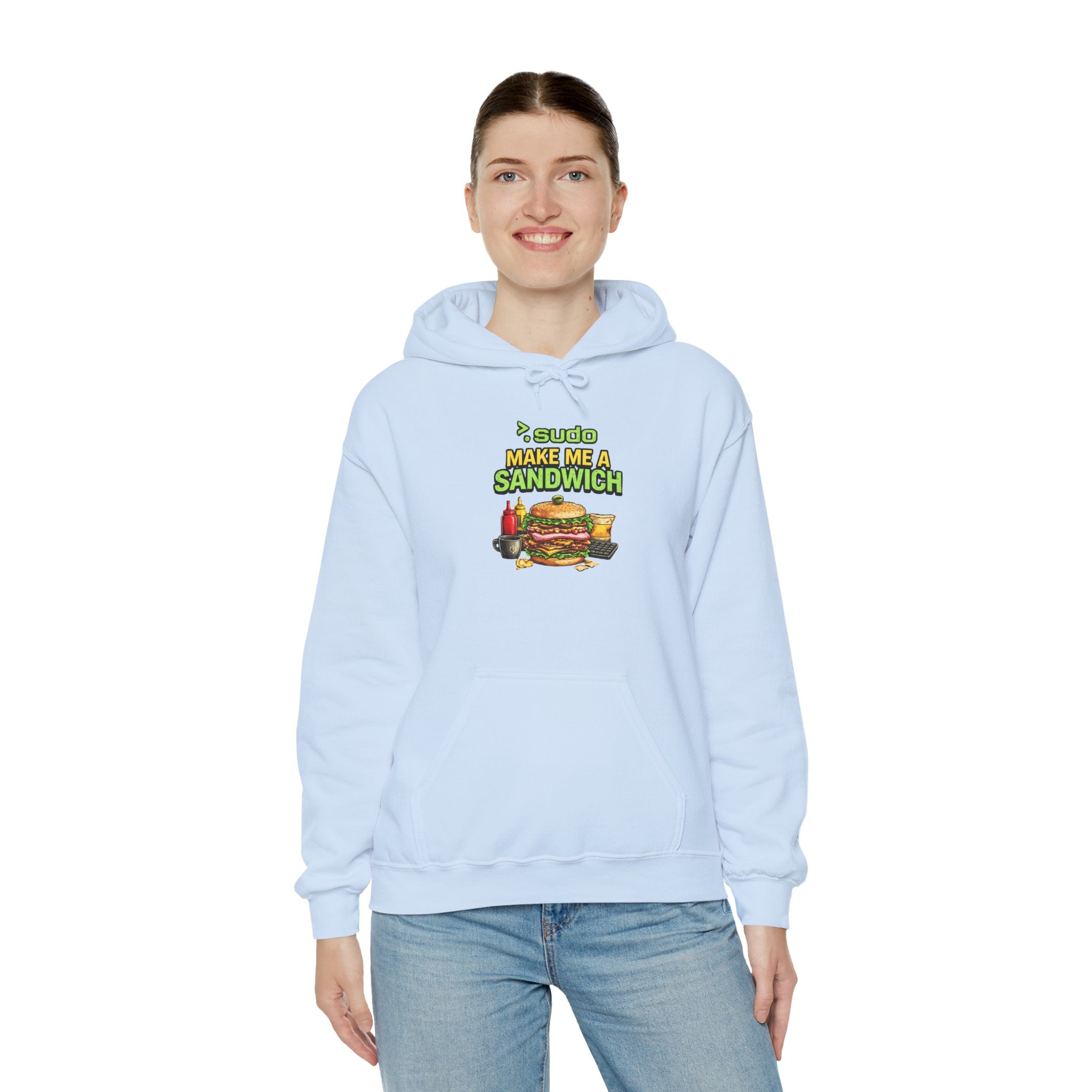 ">.Sudo Make Me A Sandwich" IT Humor Unisex Heavy Blend™ Hoodie