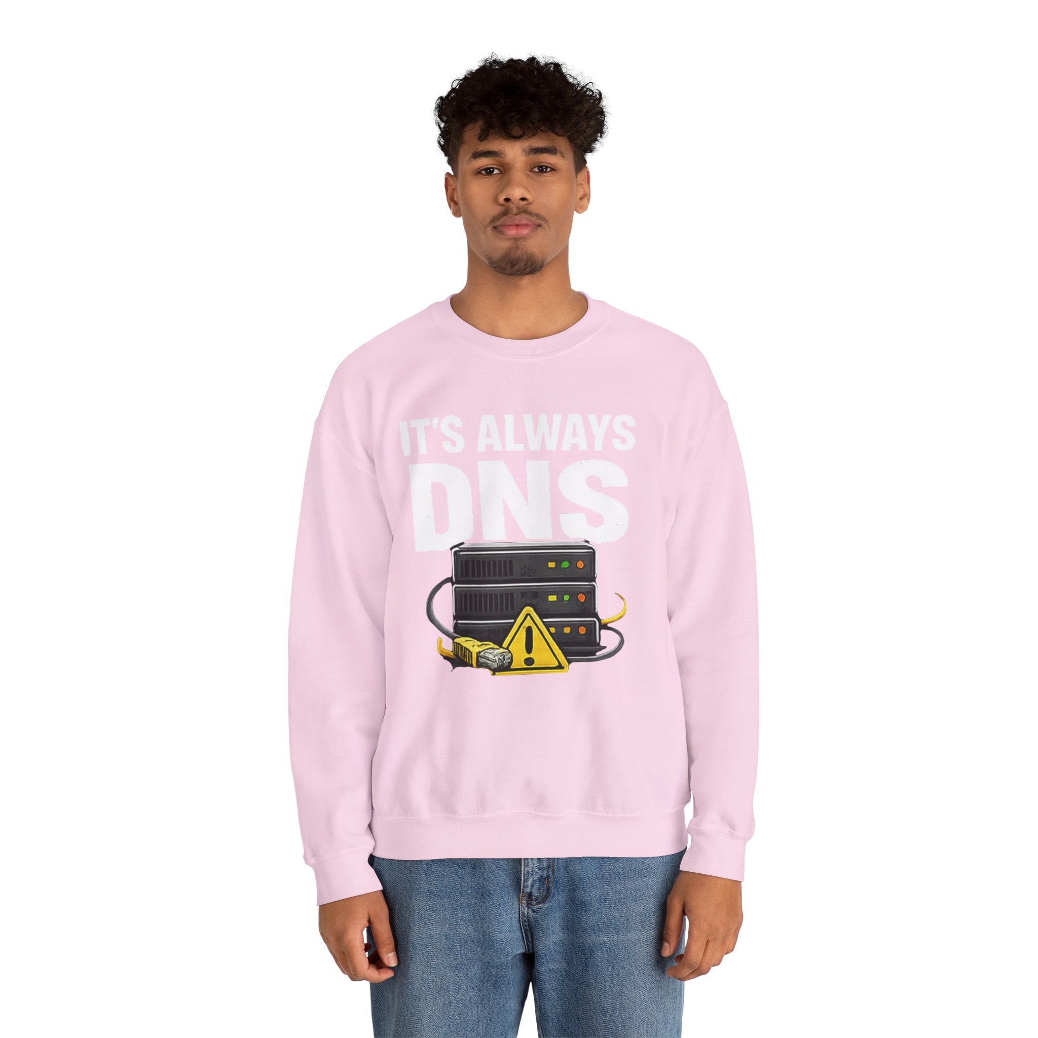 "Its Always DNS" Unisex Heavy Blend™ Crewneck Sweatshirt