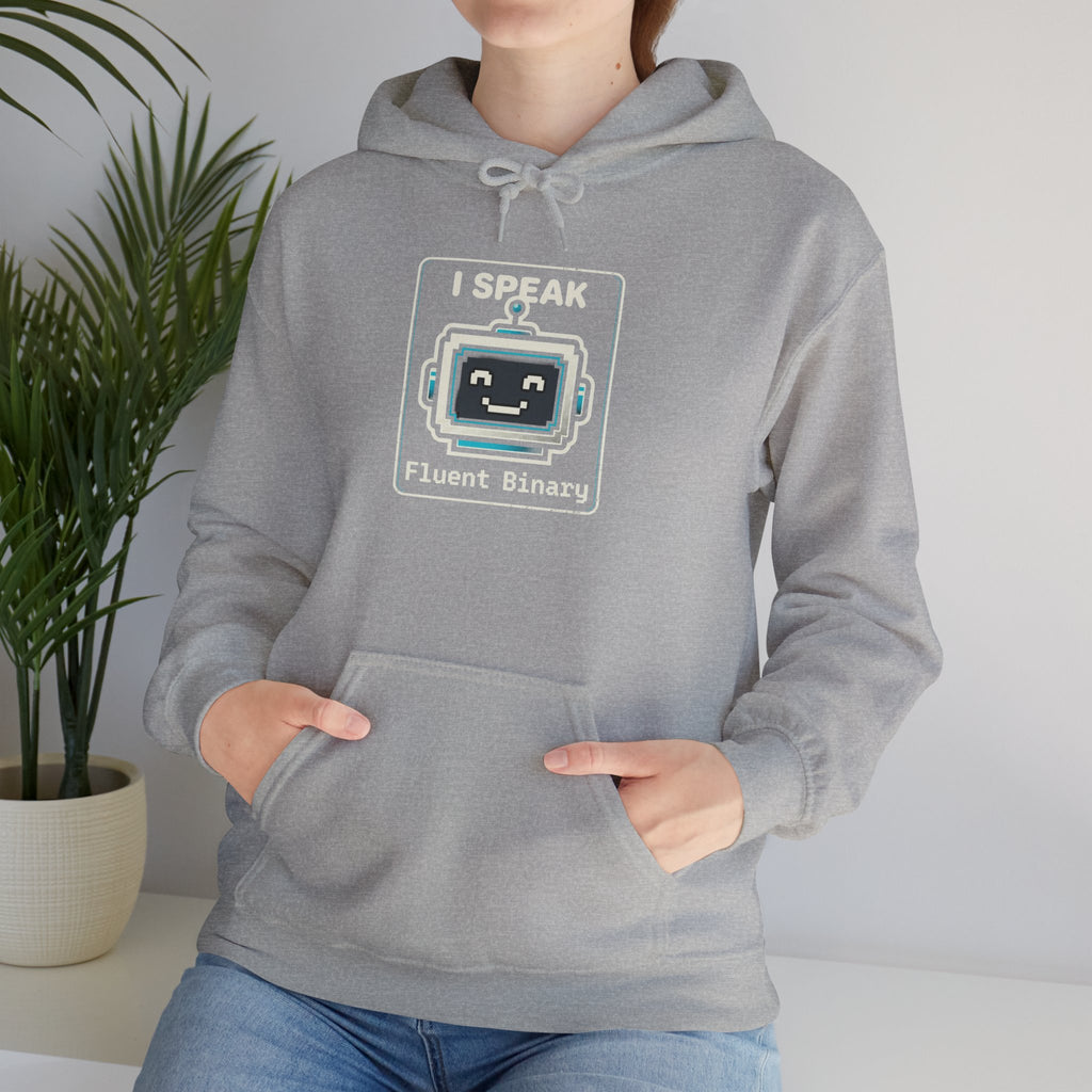 "I Speak Fluent Binary" Funny IT Programmer Humor Hoodie