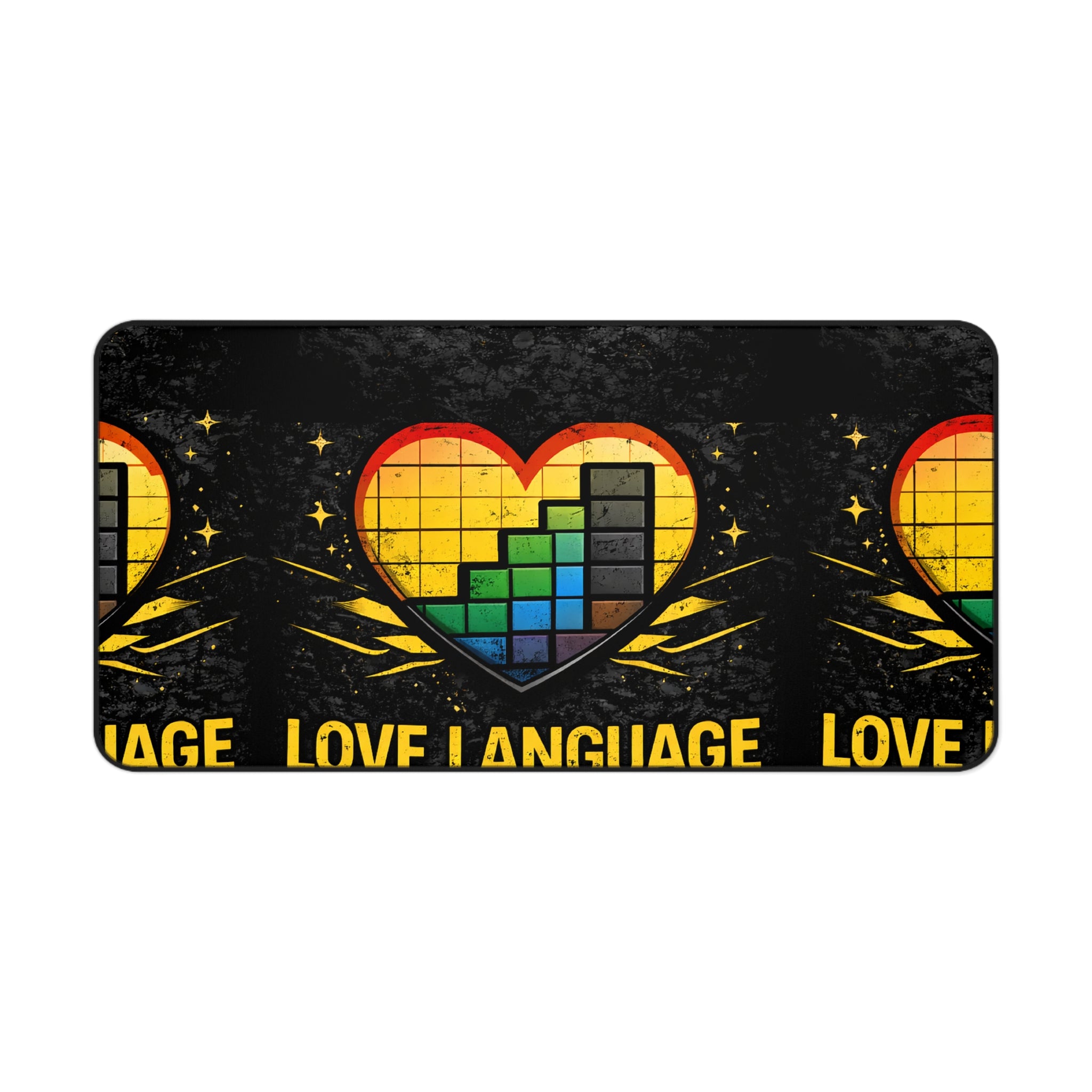 "Bandwidth Is My Love Language" Funny IT Desk Mat — Gamer/Tech Humor Mouse Pad Design