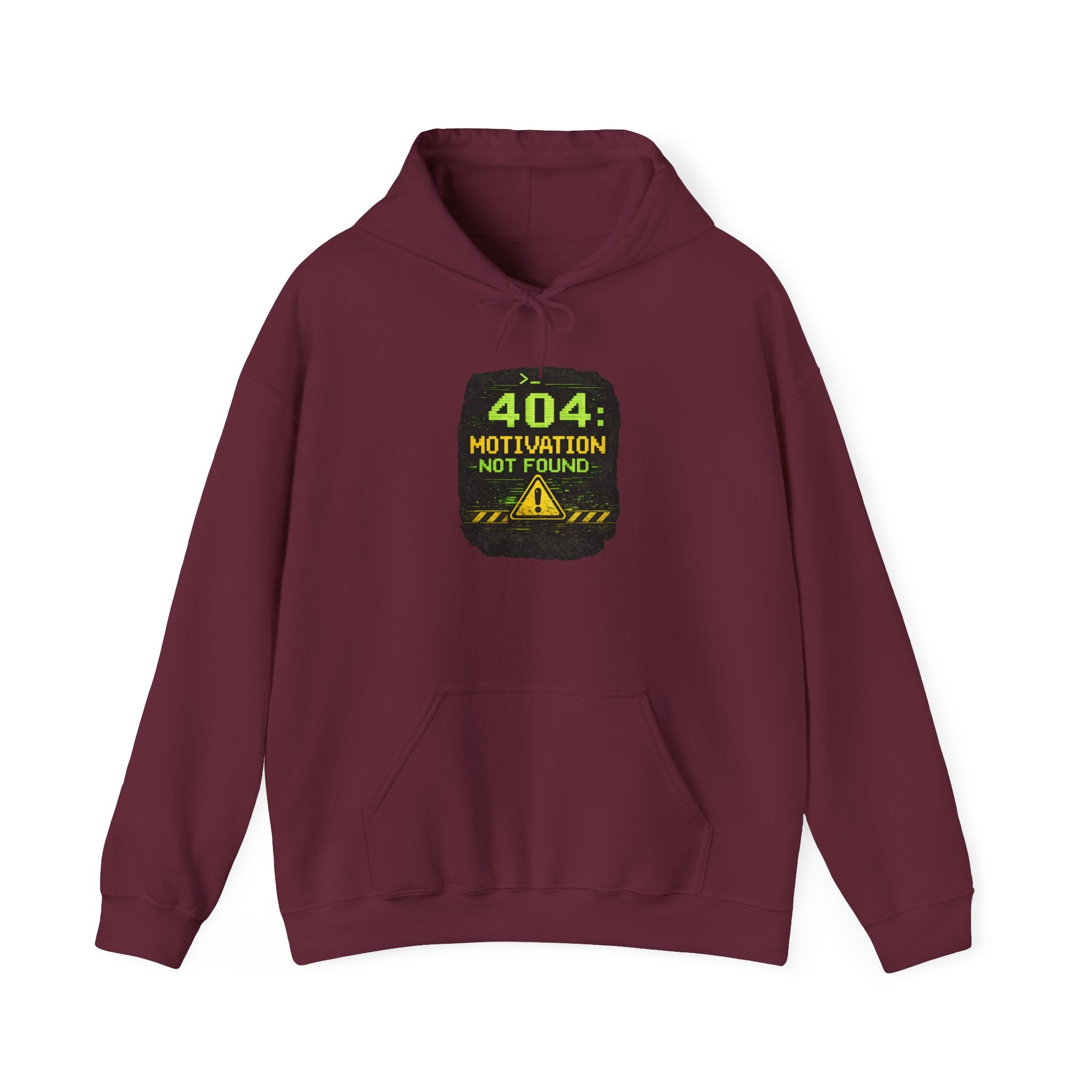 "Error 404 Motivation Not Found" IT Humor Unisex Heavy Blend™ Hoodie