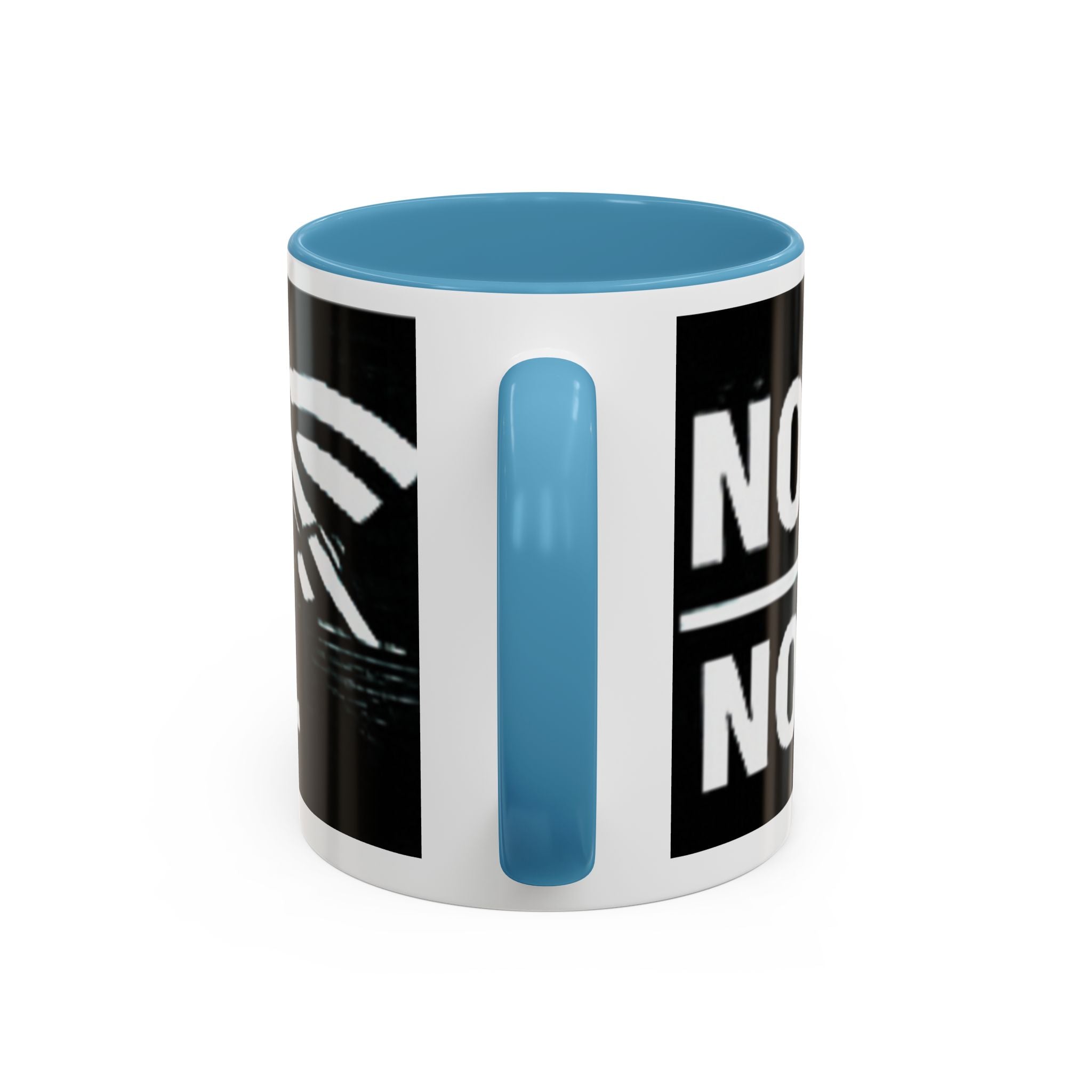"No Signal No Problem" IT Humor Accent Coffee Mug (11, 15oz)
