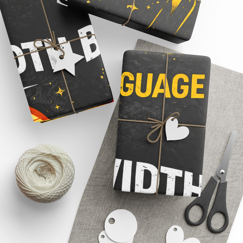 "Bandwidth is my Love Language" Funny IT Wrapping Paper - Tech Humor Gift Wrap