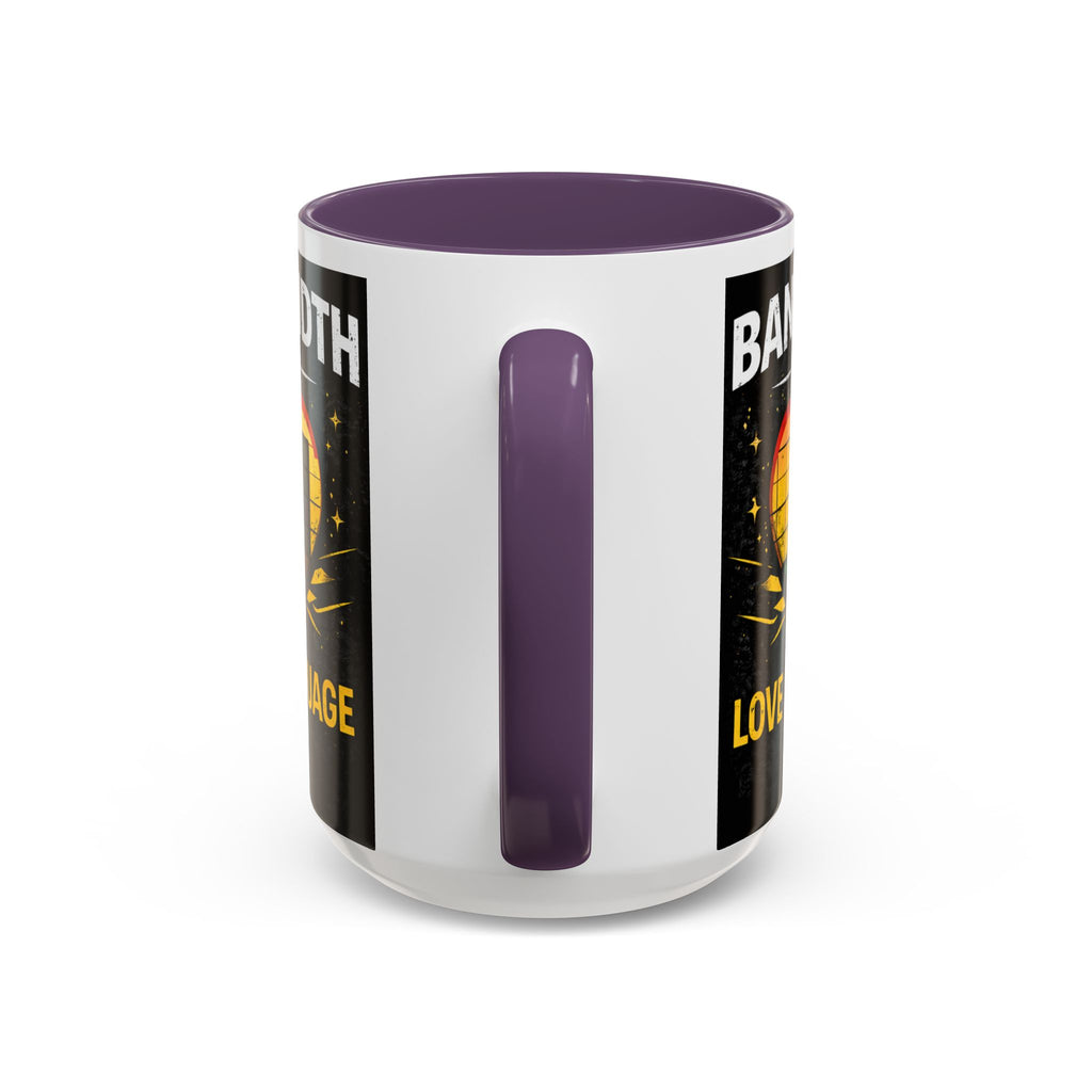 "Bandwidth is my Love Language" IT Humor Accent Coffee Mug (11, 15oz)