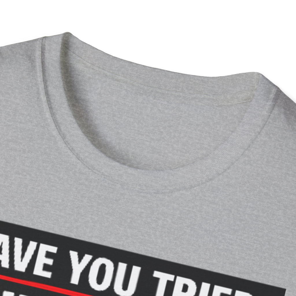 "Have You Tried Turning It Off On Again?" Funny IT T-Shirt Tech Humor Tee