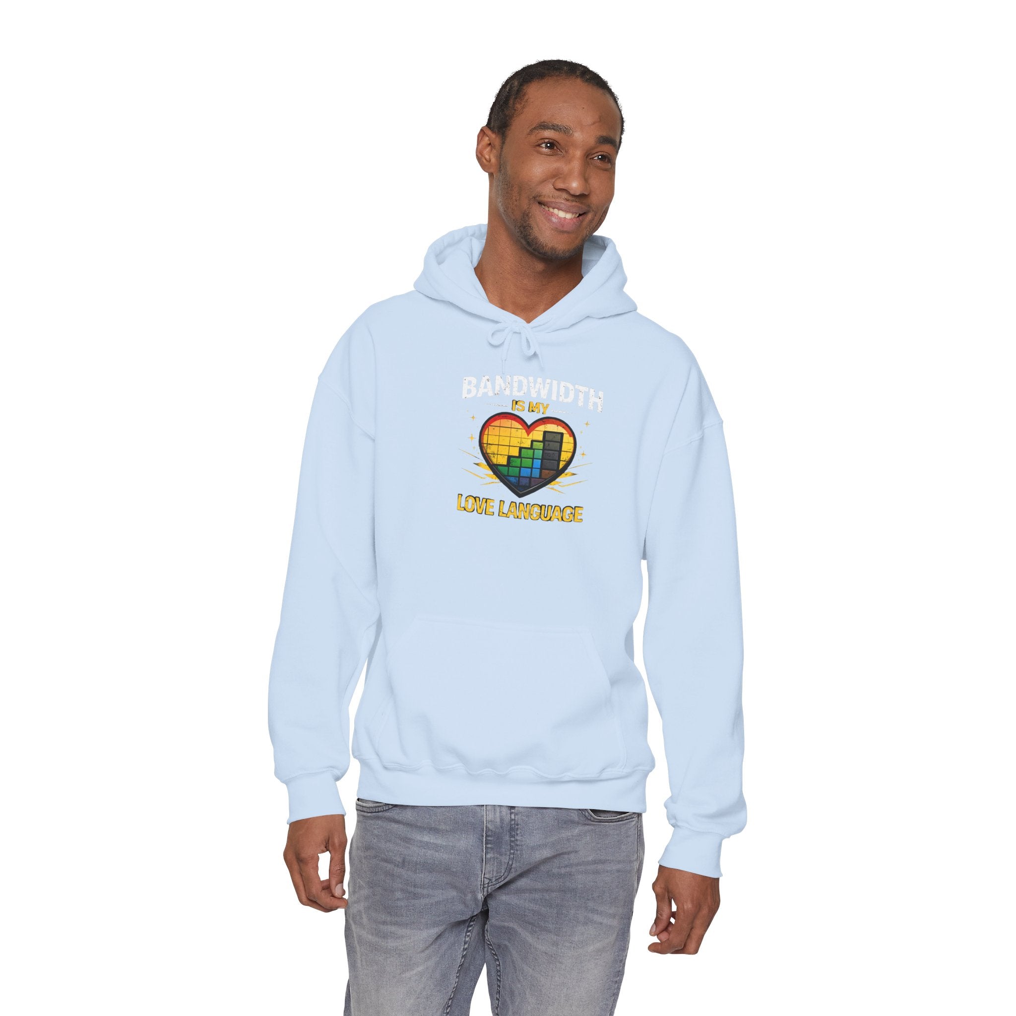 "Bandwidth is my Love Language" Tech Humor Unisex Heavy Blend™ Hoodie