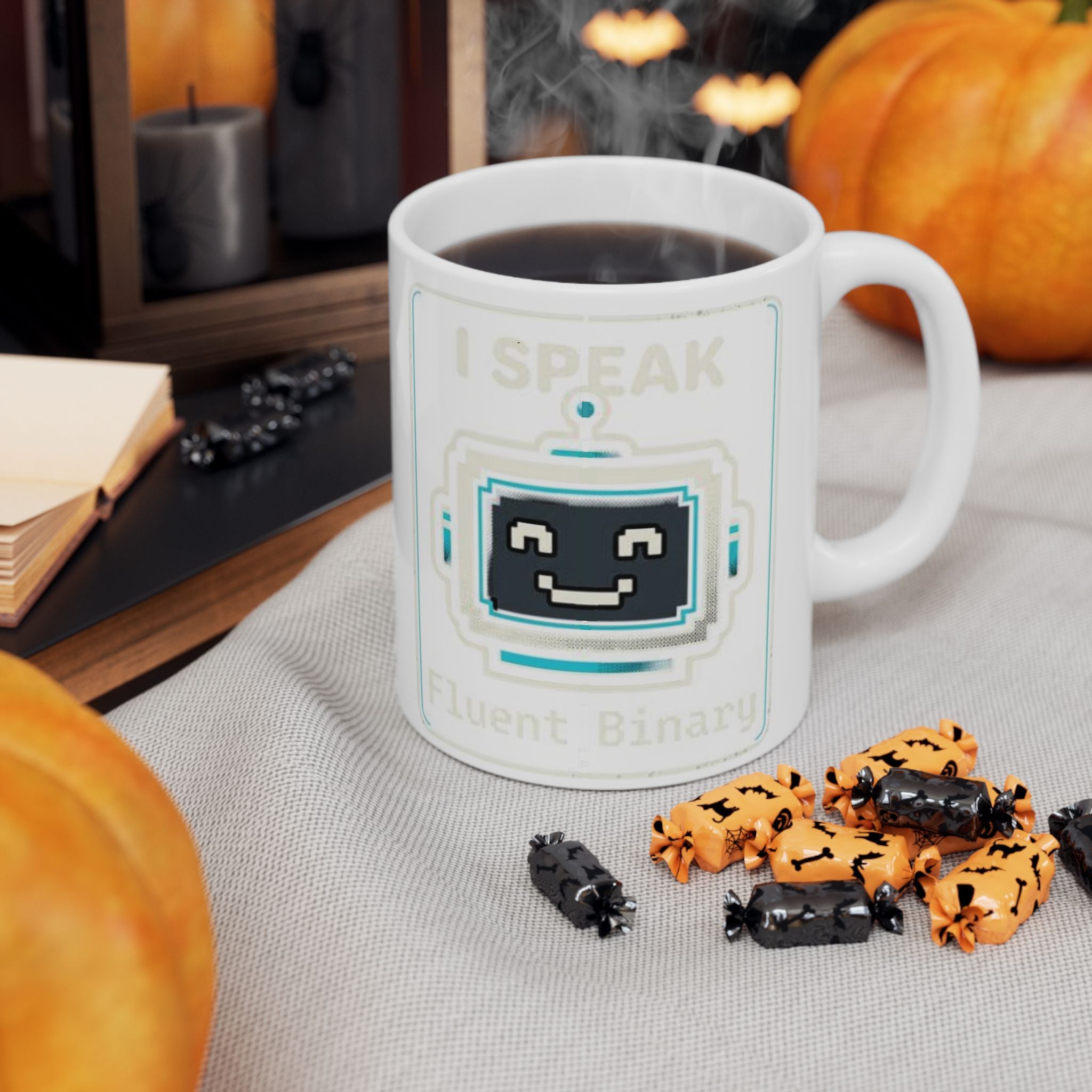"I Speak Fluent Binary" Geek Humor Ceramic Mug, (11oz, 15oz)