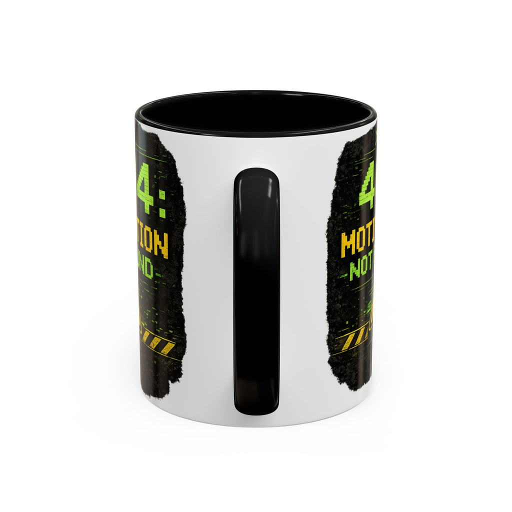"Error 404 Motivation Not Found" IT Humor Accent Coffee Mug (11, 15oz)