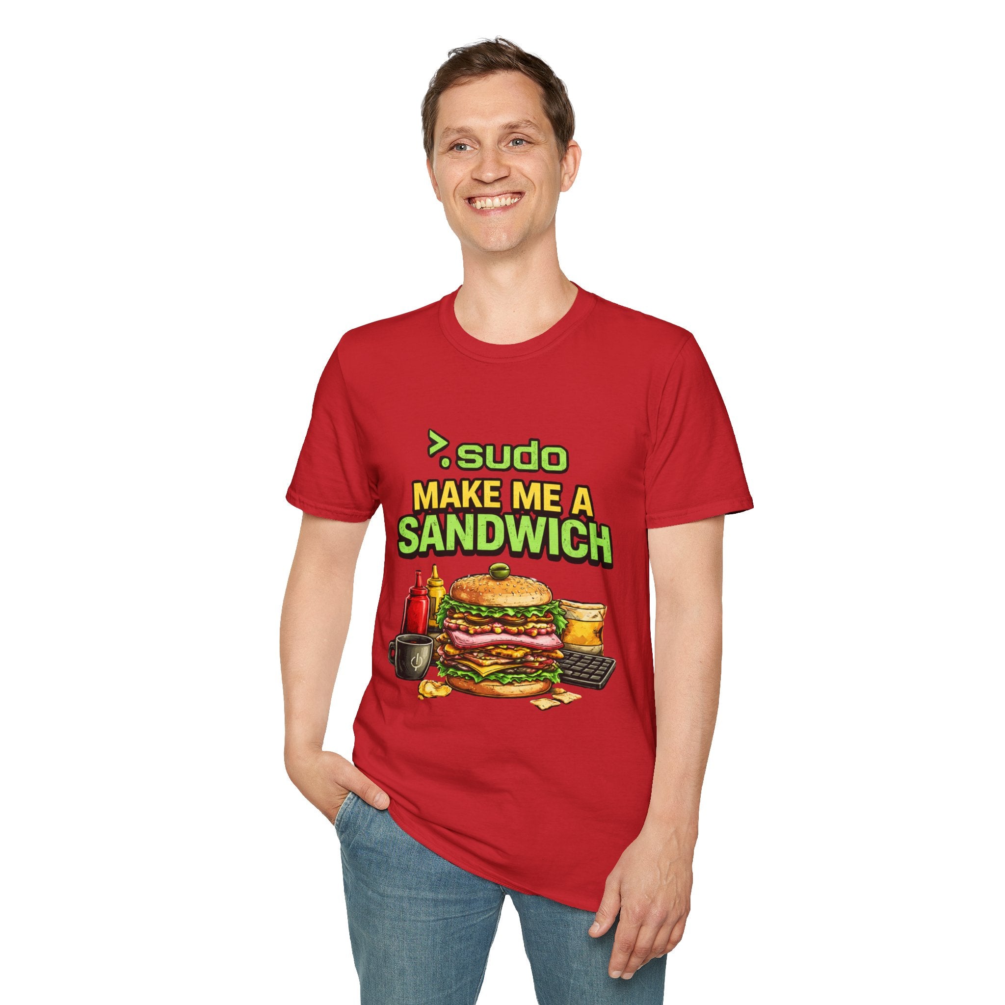 ">. Sudo Make Me a Sandwich" Funny IT T-Shirt — Programmer Tech Humor Tee
