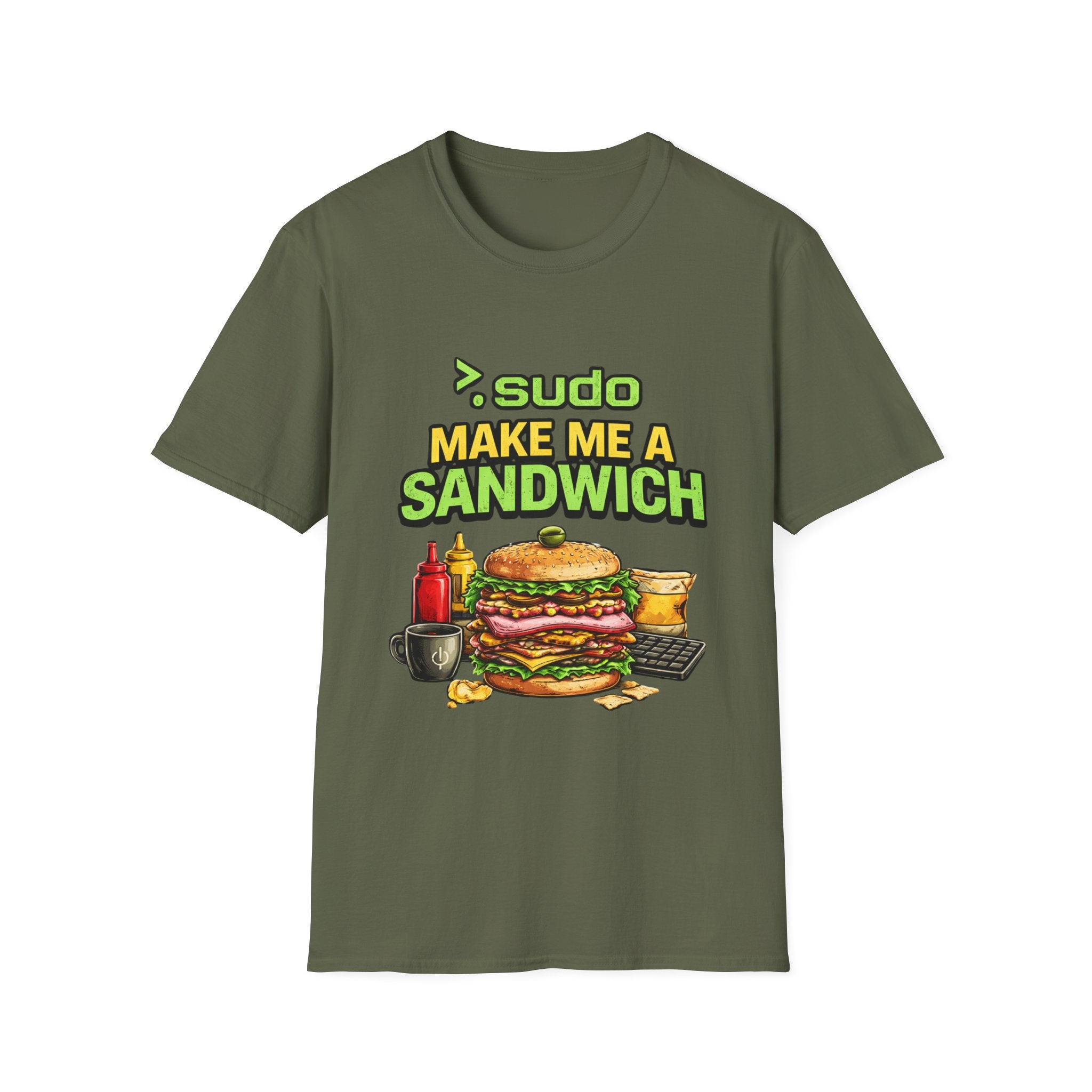">. Sudo Make Me a Sandwich" Funny IT T-Shirt — Programmer Tech Humor Tee