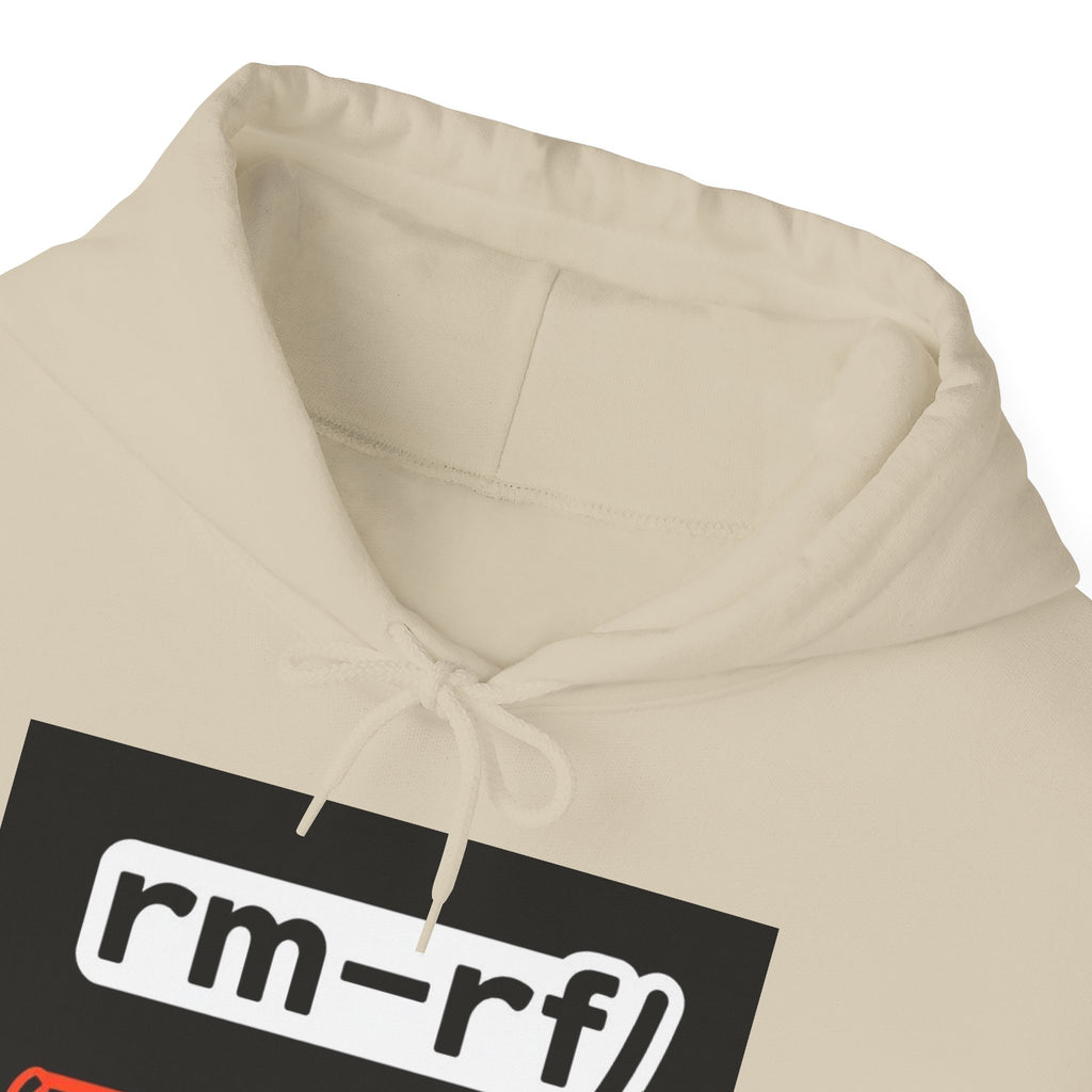 "rm–rf/ (Don't Try This)" — Funny Linux/Devops Command Hoodie