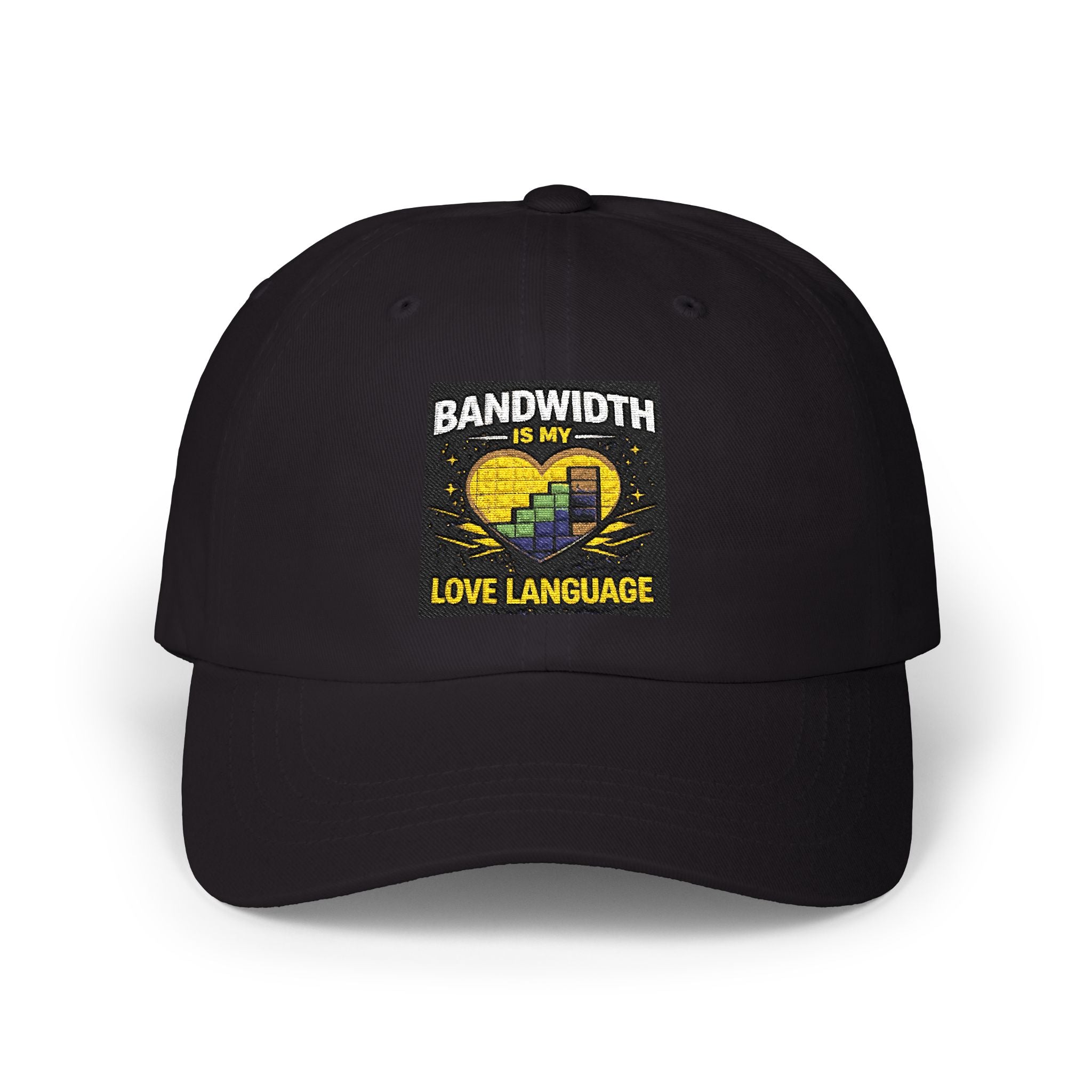 "Bandwidth is my Love Language" Tech Humor Funny IT Baseball Hat/Cap