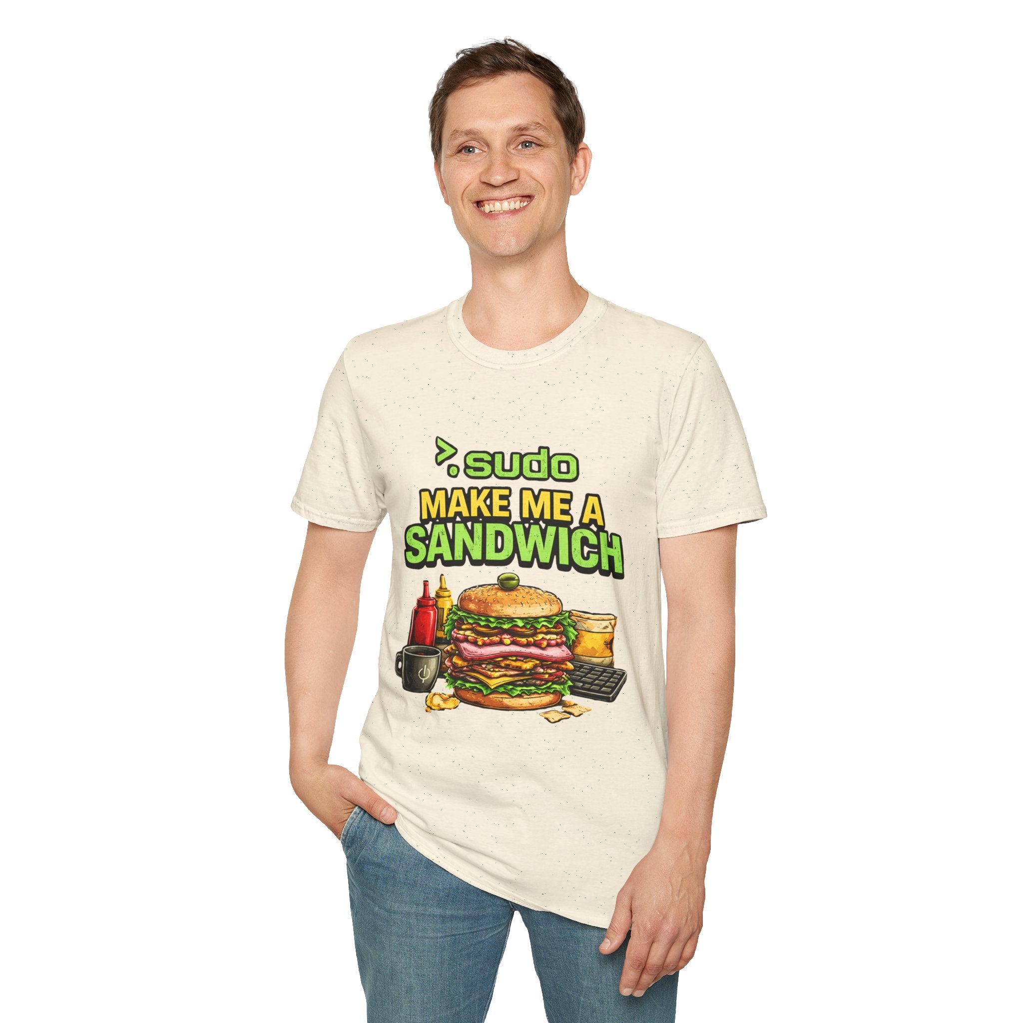 ">. Sudo Make Me a Sandwich" Funny IT T-Shirt — Programmer Tech Humor Tee