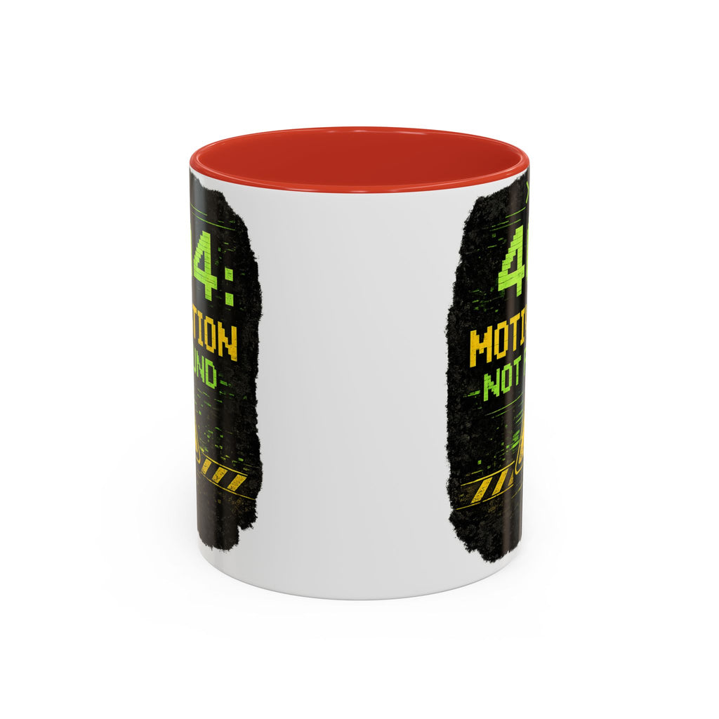 "Error 404 Motivation Not Found" IT Humor Accent Coffee Mug (11, 15oz)