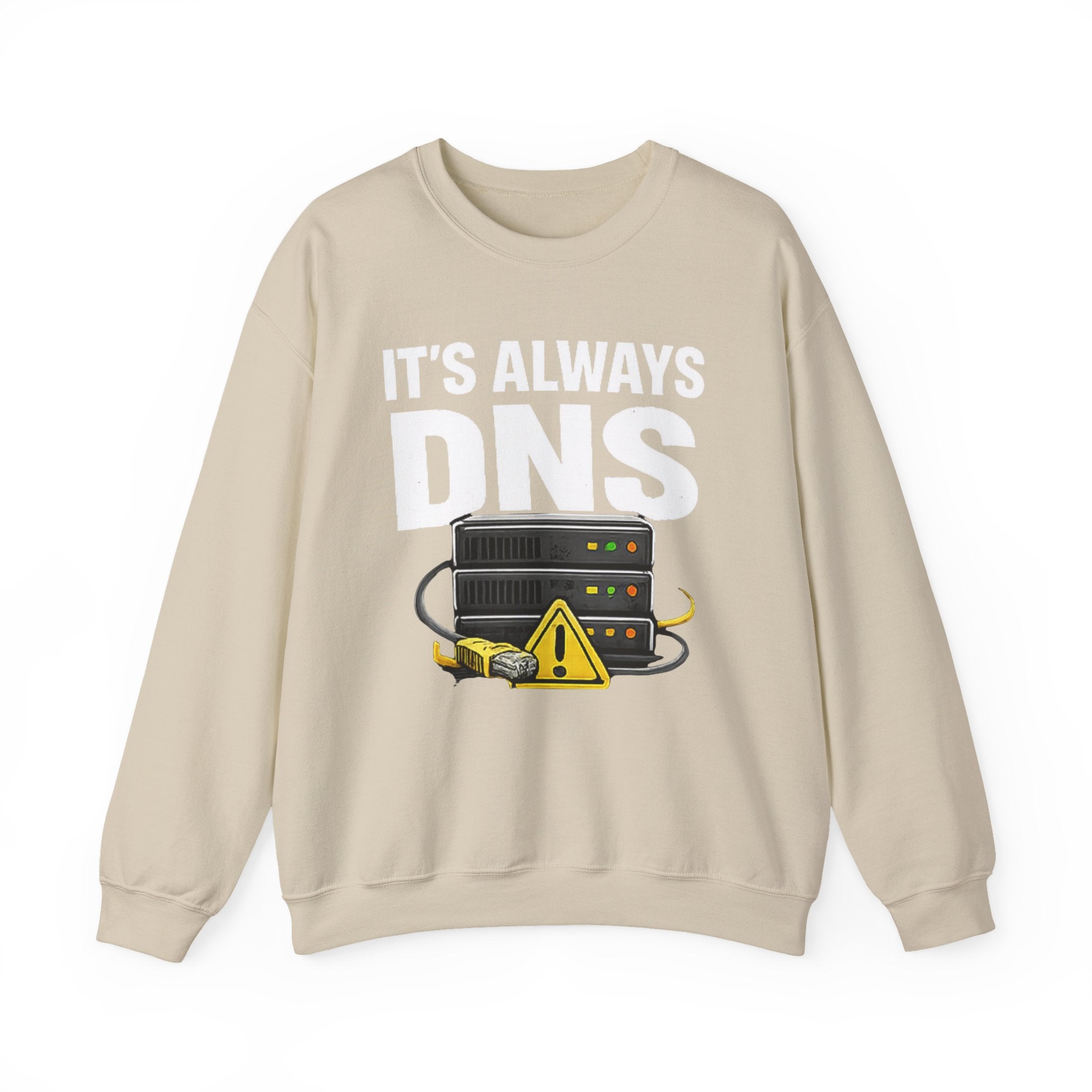 "Its Always DNS" Unisex Heavy Blend™ Crewneck Sweatshirt