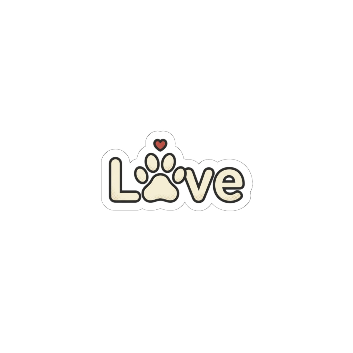Love Paw Sticker | Dog Mom, Fur Baby Rescue Pride Kiss-Cut Dog Lover Sticker