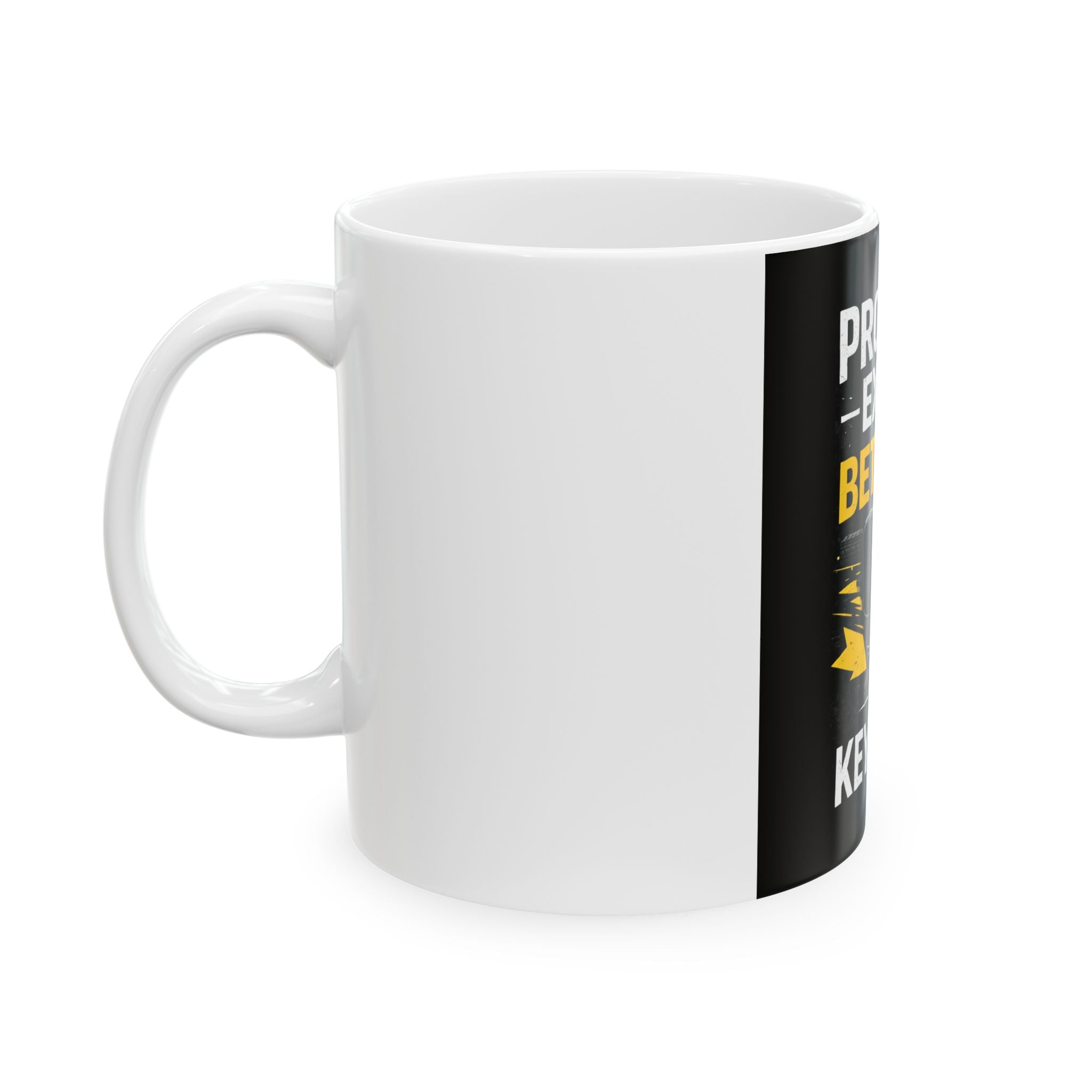"Problem Exists Between Chair and Keyboard" Tech Humor Ceramic Mug – Funny Office/Programmer Coffee Cup