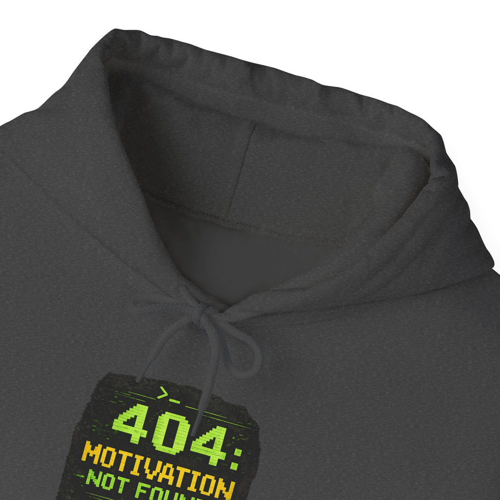 "Error 404 Motivation Not Found" IT Humor Unisex Heavy Blend™ Hoodie