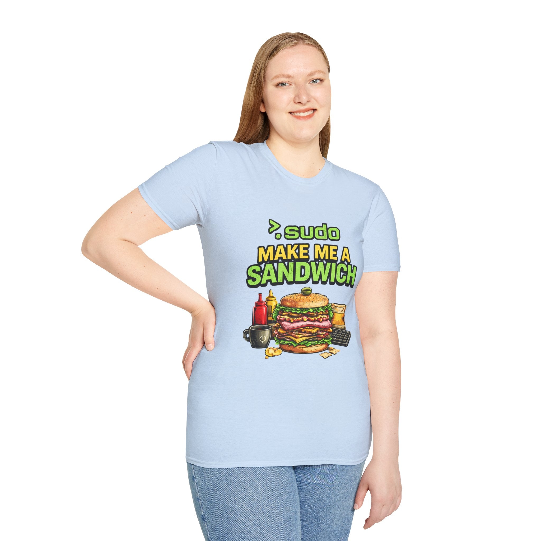 ">. Sudo Make Me a Sandwich" Funny IT T-Shirt — Programmer Tech Humor Tee