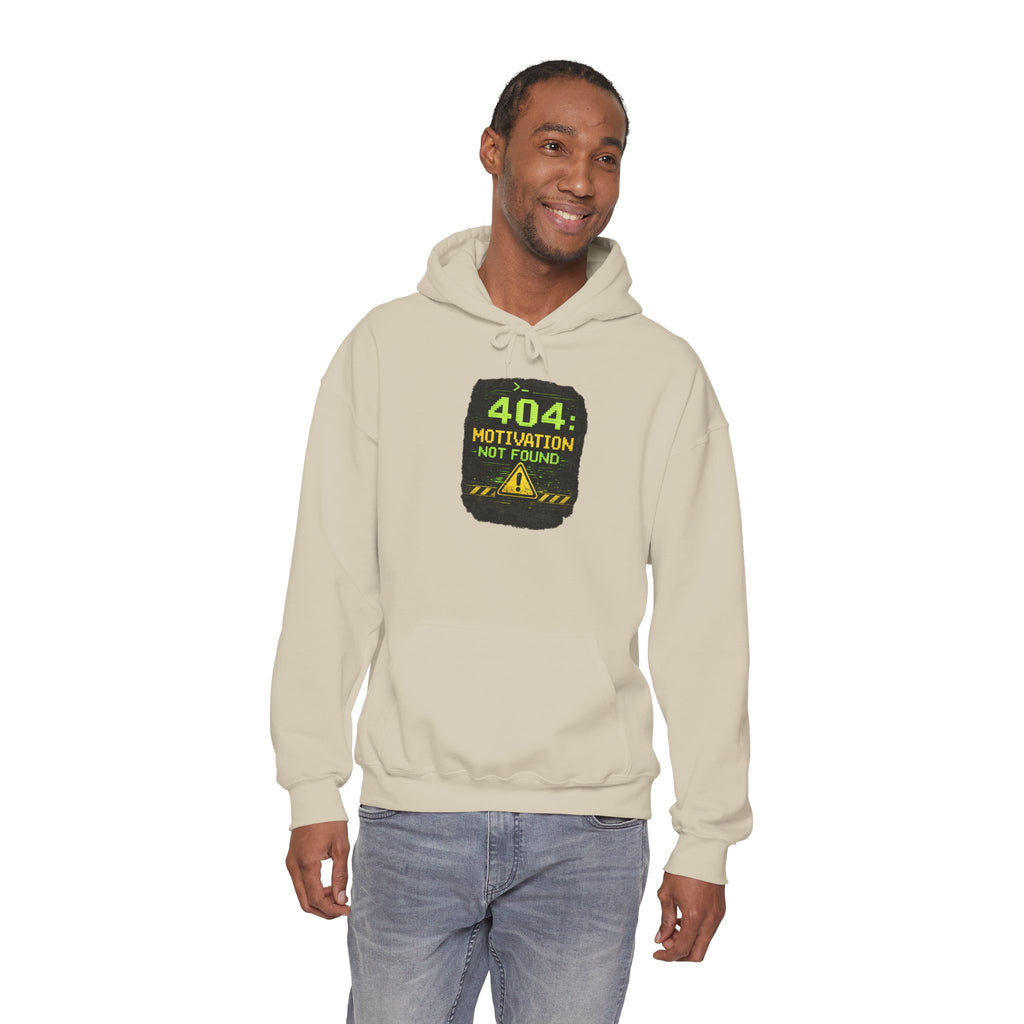 "Error 404 Motivation Not Found" IT Humor Unisex Heavy Blend™ Hoodie