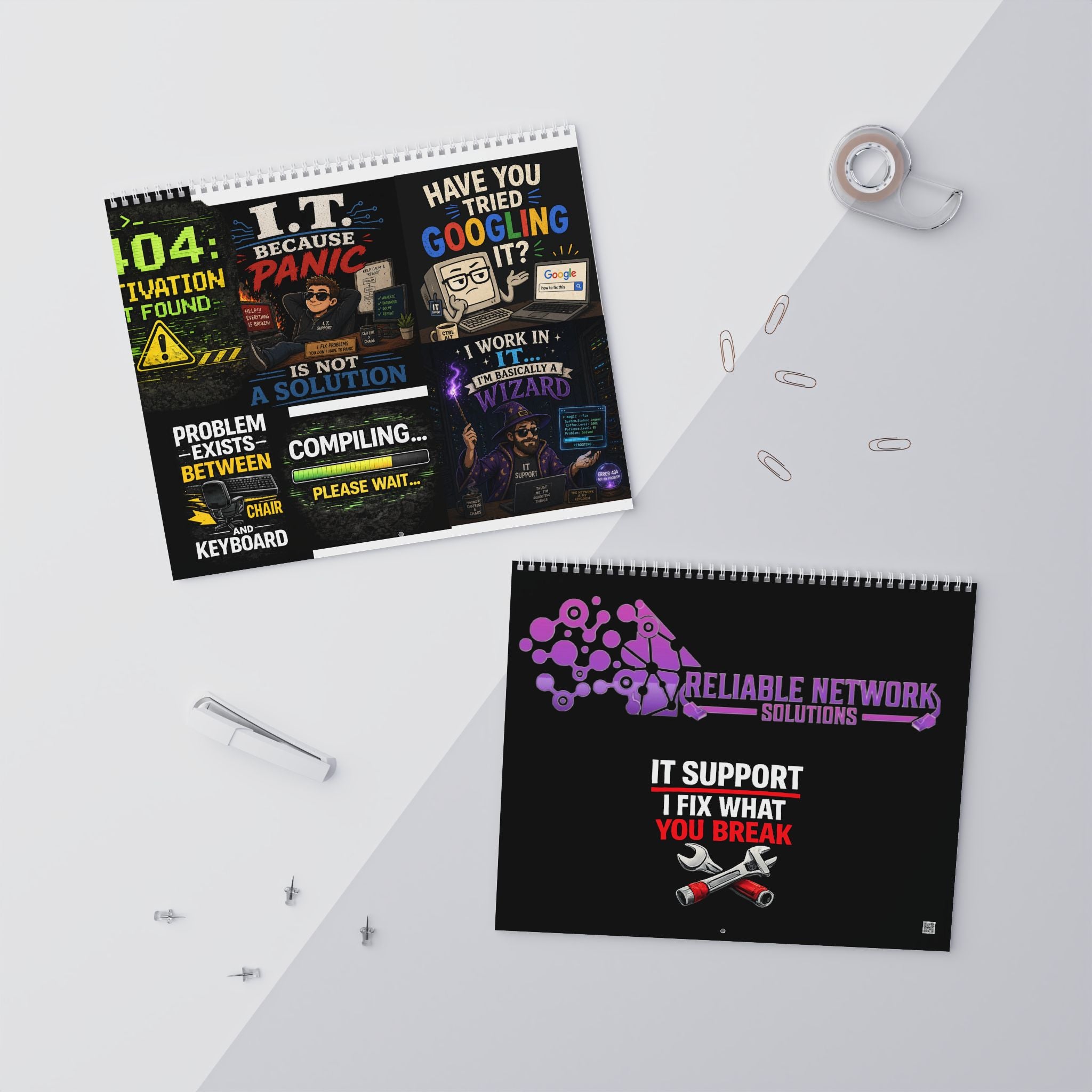 Wall Calendars (2026) Funny Tech IT
