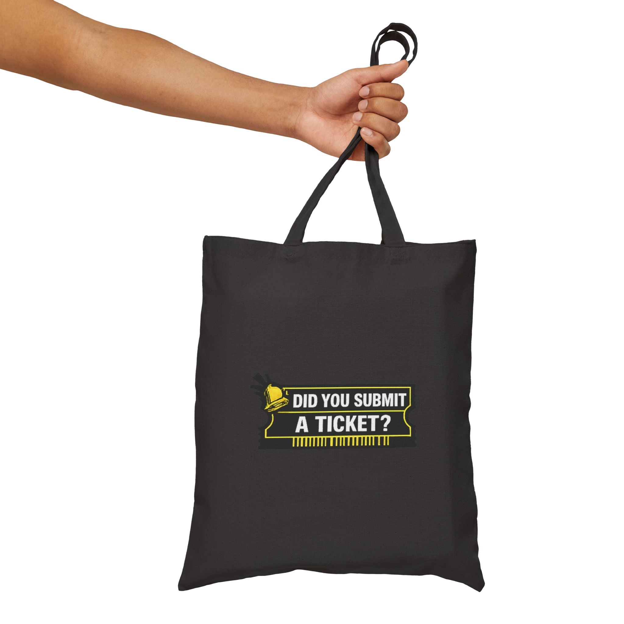 “Did You Submit a Ticket?” Funny IT Support Team Tech Humor Canvas Tote Bag