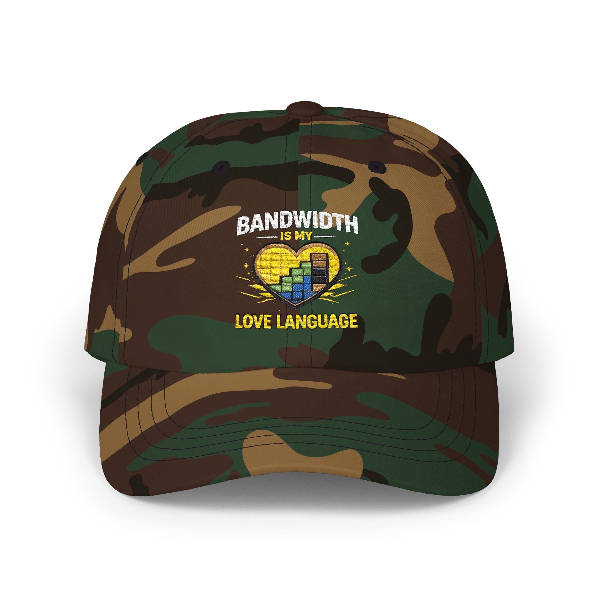 "Bandwidth is my Love Language" Tech Humor Funny IT Baseball Hat/Cap