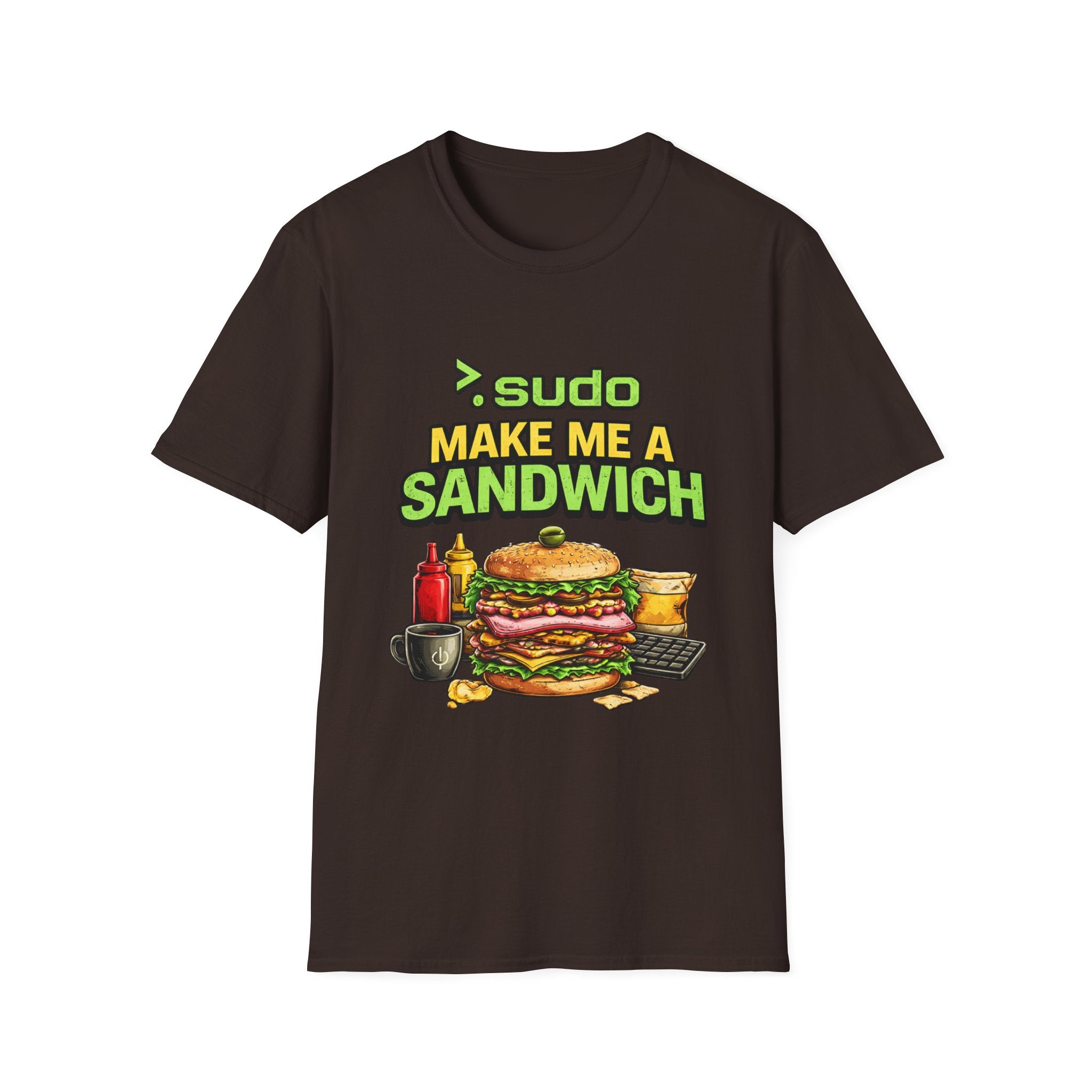 ">. Sudo Make Me a Sandwich" Funny IT T-Shirt — Programmer Tech Humor Tee