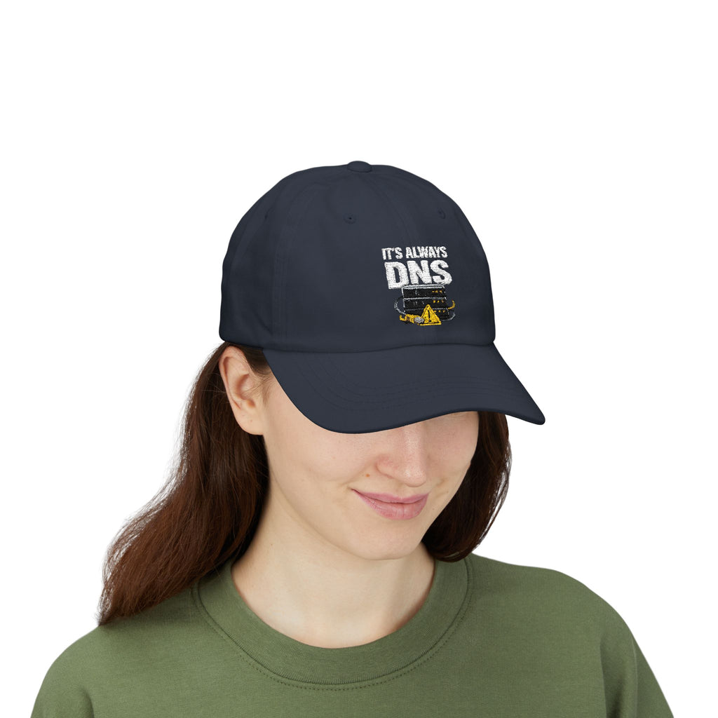 "It's Always DNS" Tech Humor Funny IT Baseball Hat/Cap