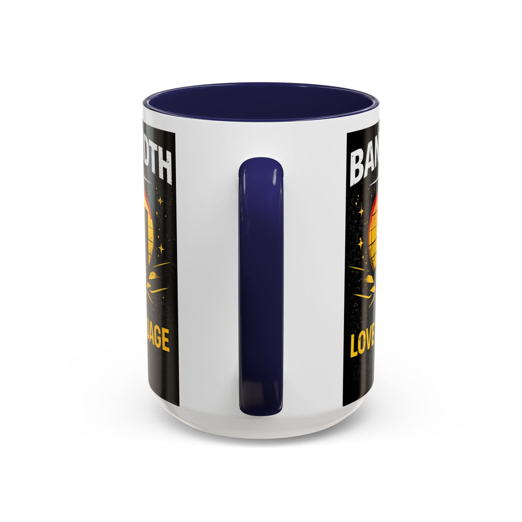 "Bandwidth is my Love Language" IT Humor Accent Coffee Mug (11, 15oz)
