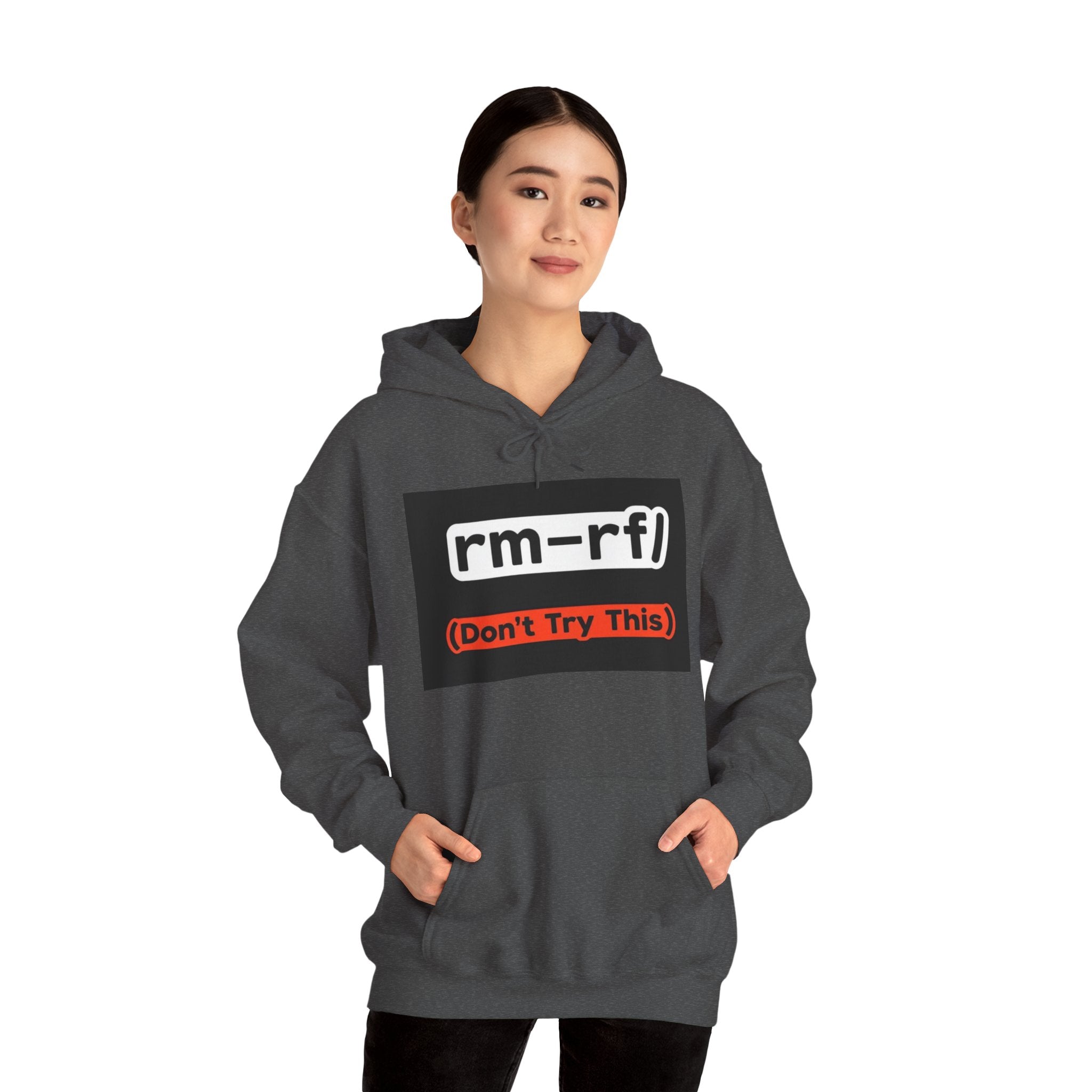 "rm–rf/ (Don't Try This)" — Funny Linux/Devops Command Hoodie