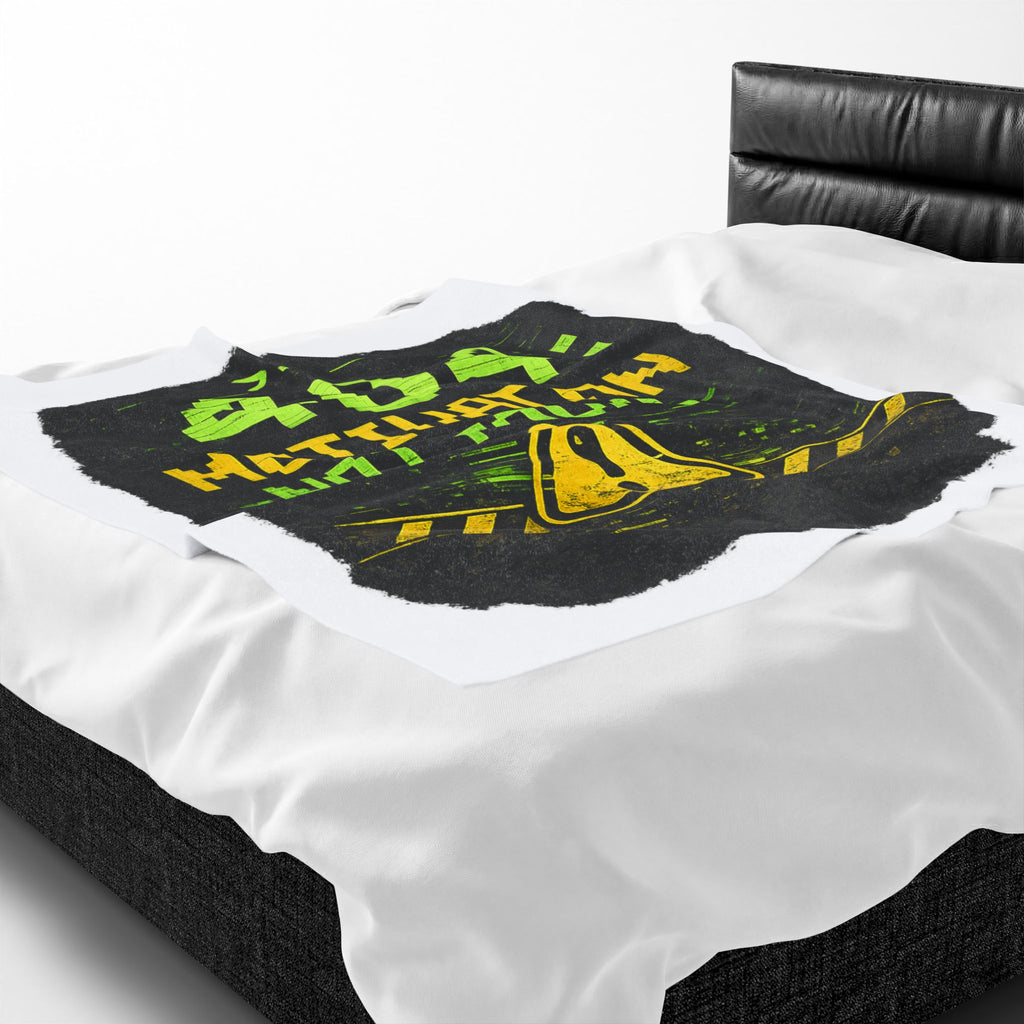 "Error 404 Motivation Not Found" IT Humor Funny IT Velveteen Plush Blanket
