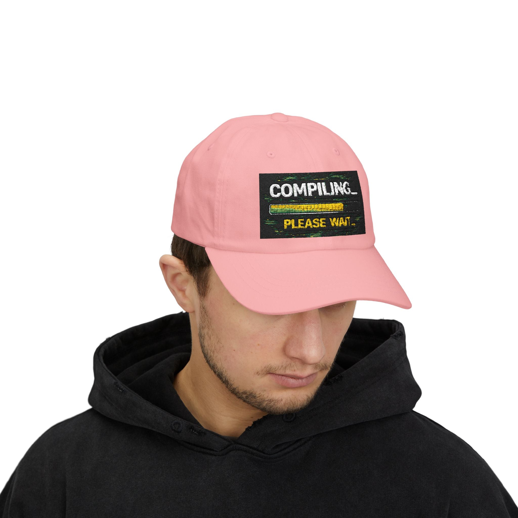 "Compiling...Please Wait" Tech Humor Funny IT Baseball Hat/Cap