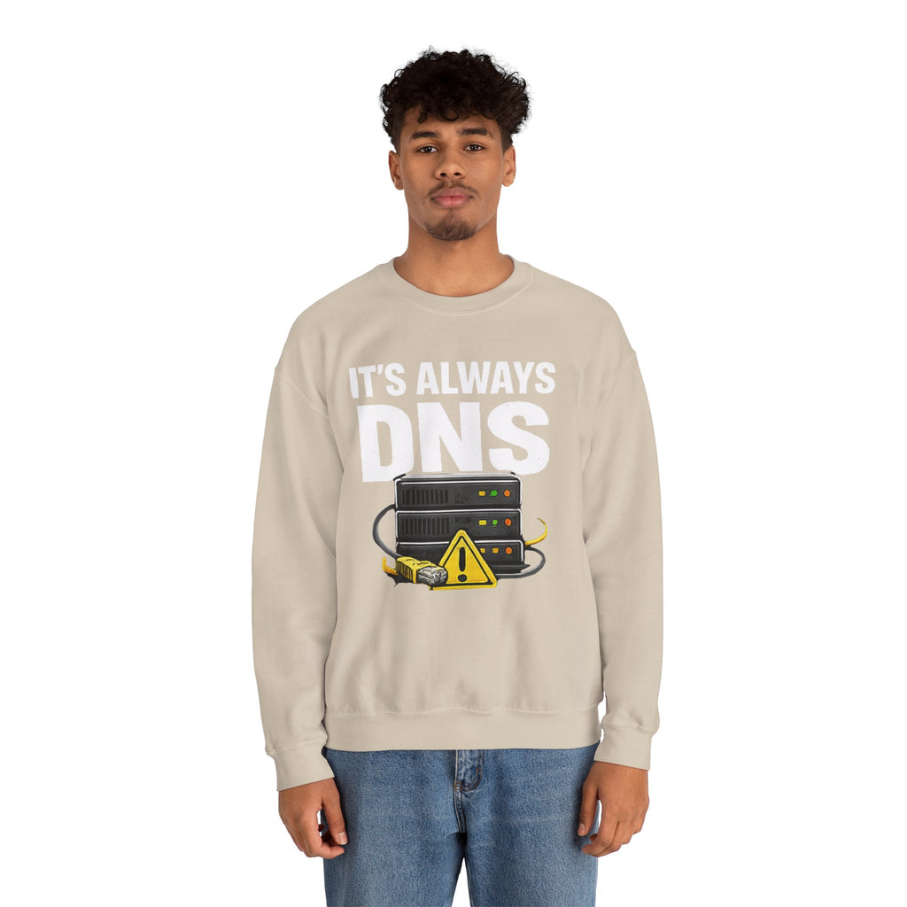"Its Always DNS" Unisex Heavy Blend™ Crewneck Sweatshirt