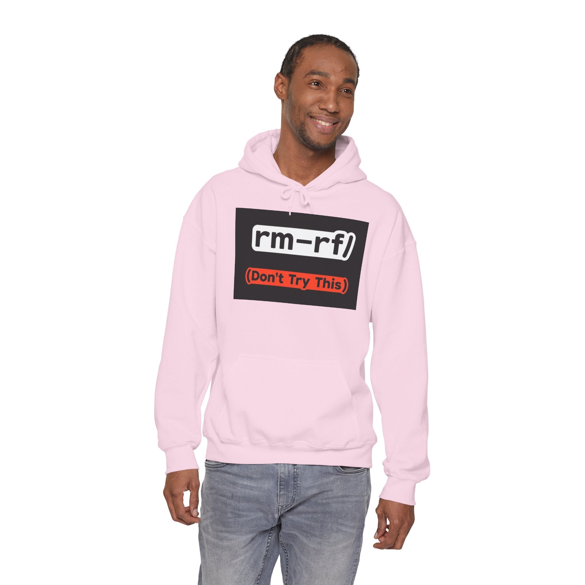 "rm–rf/ (Don't Try This)" — Funny Linux/Devops Command Hoodie