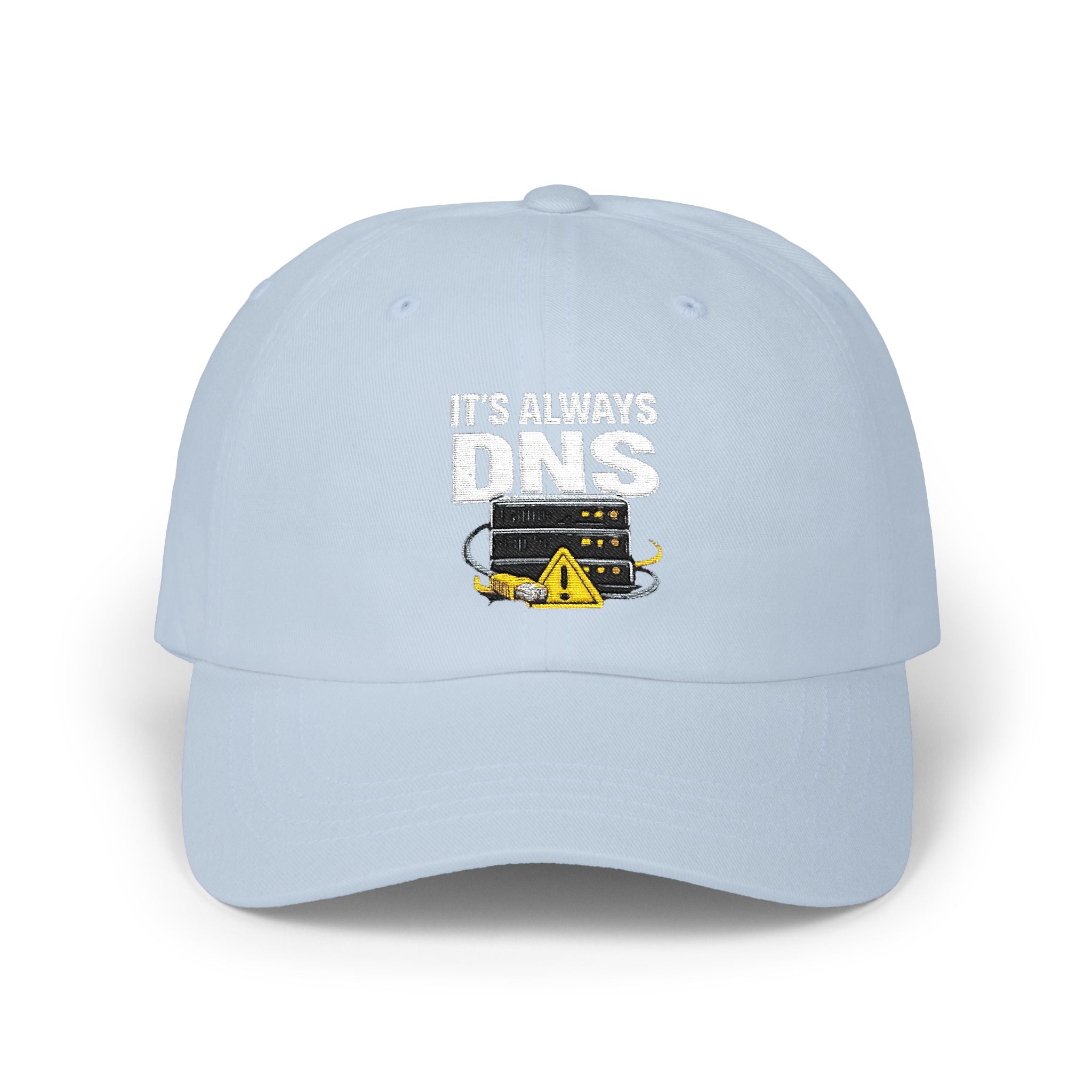 "It's Always DNS" Tech Humor Funny IT Baseball Hat/Cap