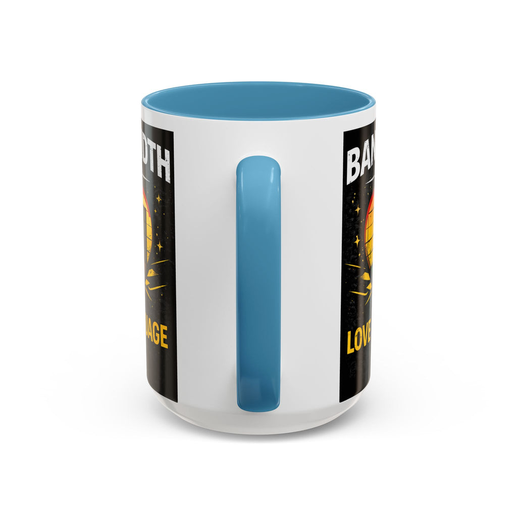 "Bandwidth is my Love Language" IT Humor Accent Coffee Mug (11, 15oz)
