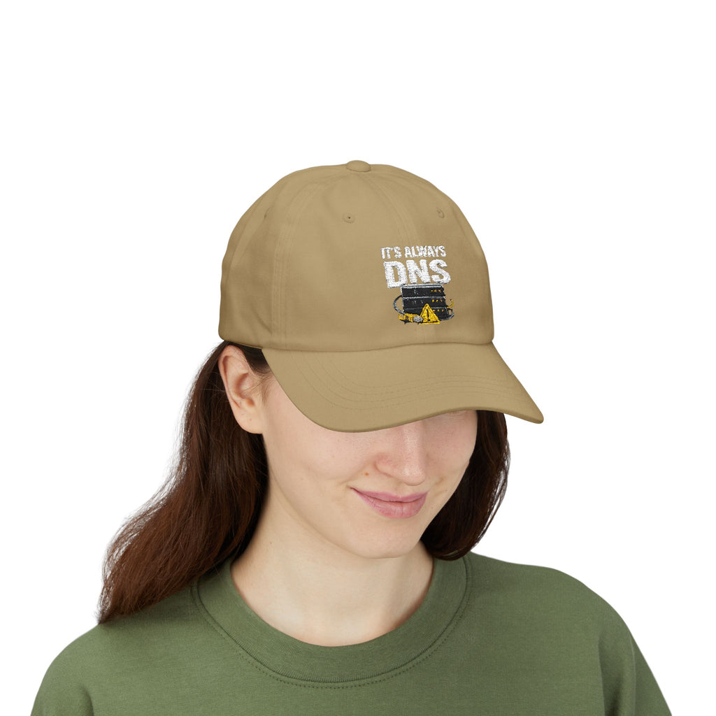 "It's Always DNS" Tech Humor Funny IT Baseball Hat/Cap