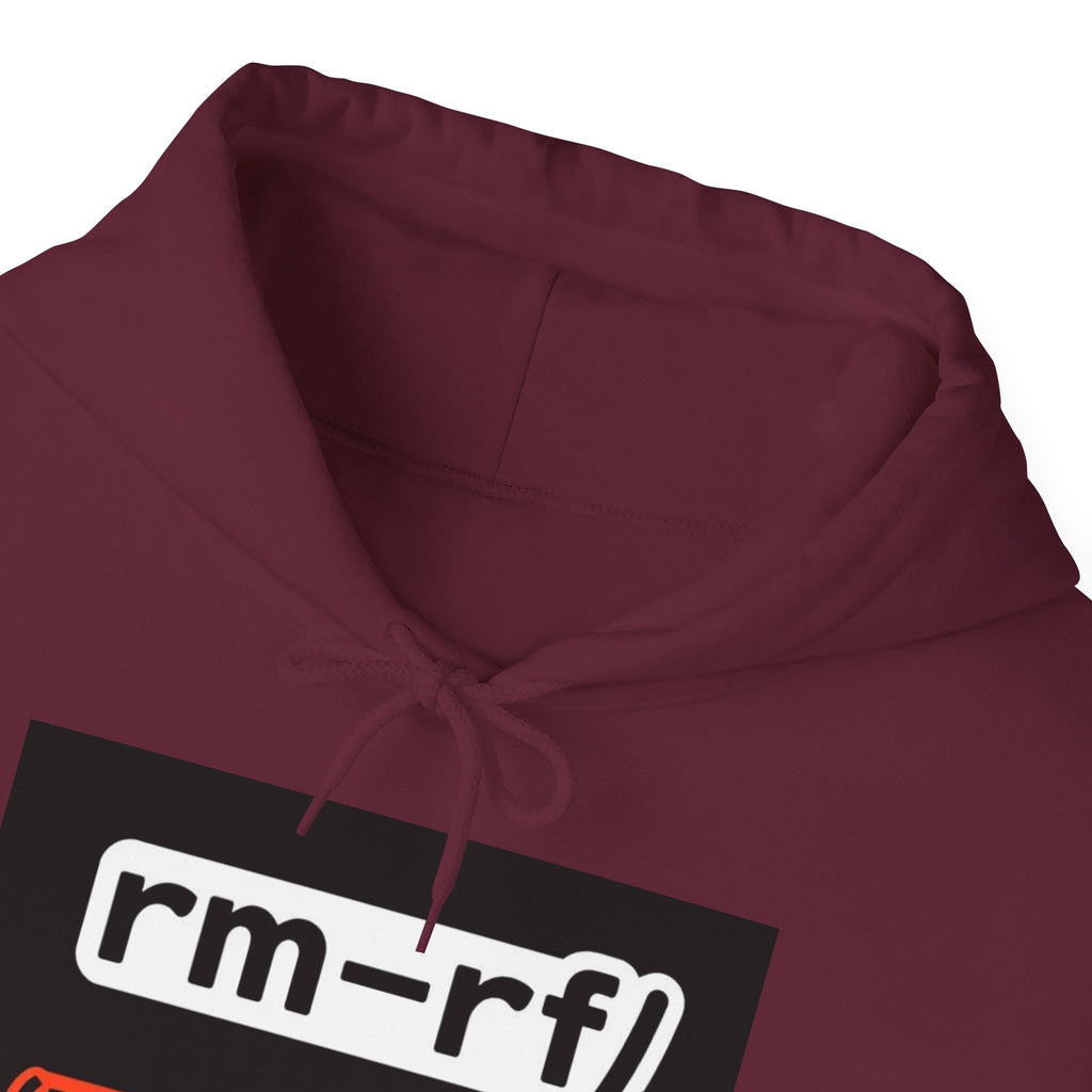 "rm–rf/ (Don't Try This)" — Funny Linux/Devops Command Hoodie