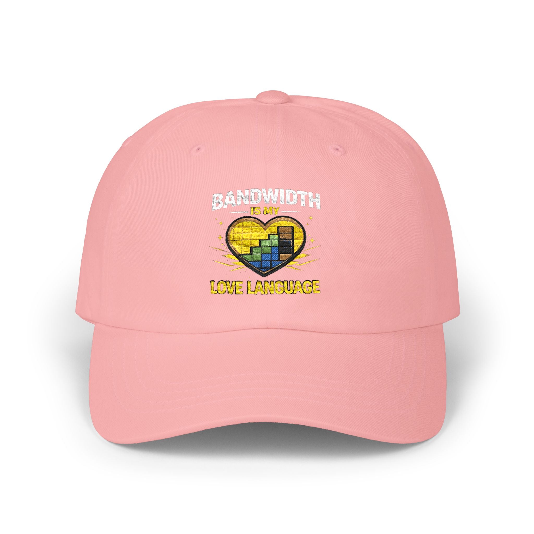"Bandwidth is my Love Language" Tech Humor Funny IT Baseball Hat/Cap