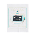 "I Speak Fluent Binary" IT Humor Funny IT Velveteen Plush Blanket