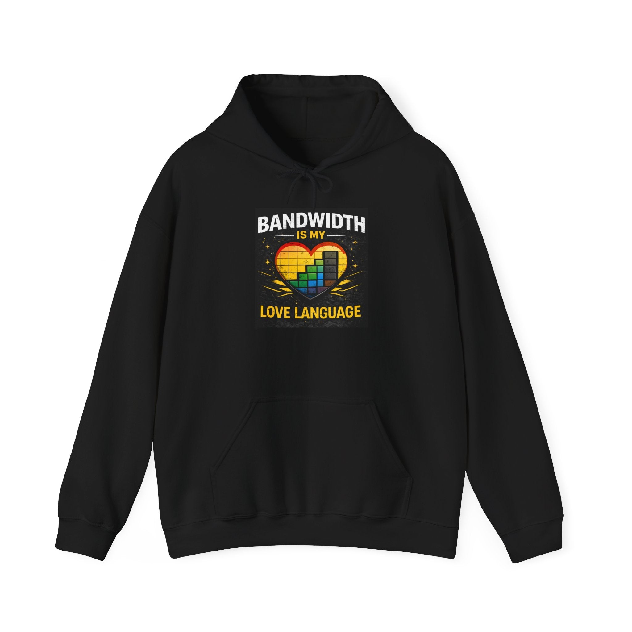 "Bandwidth is my Love Language" IT Humor Unisex Heavy Blend™ Hoodie