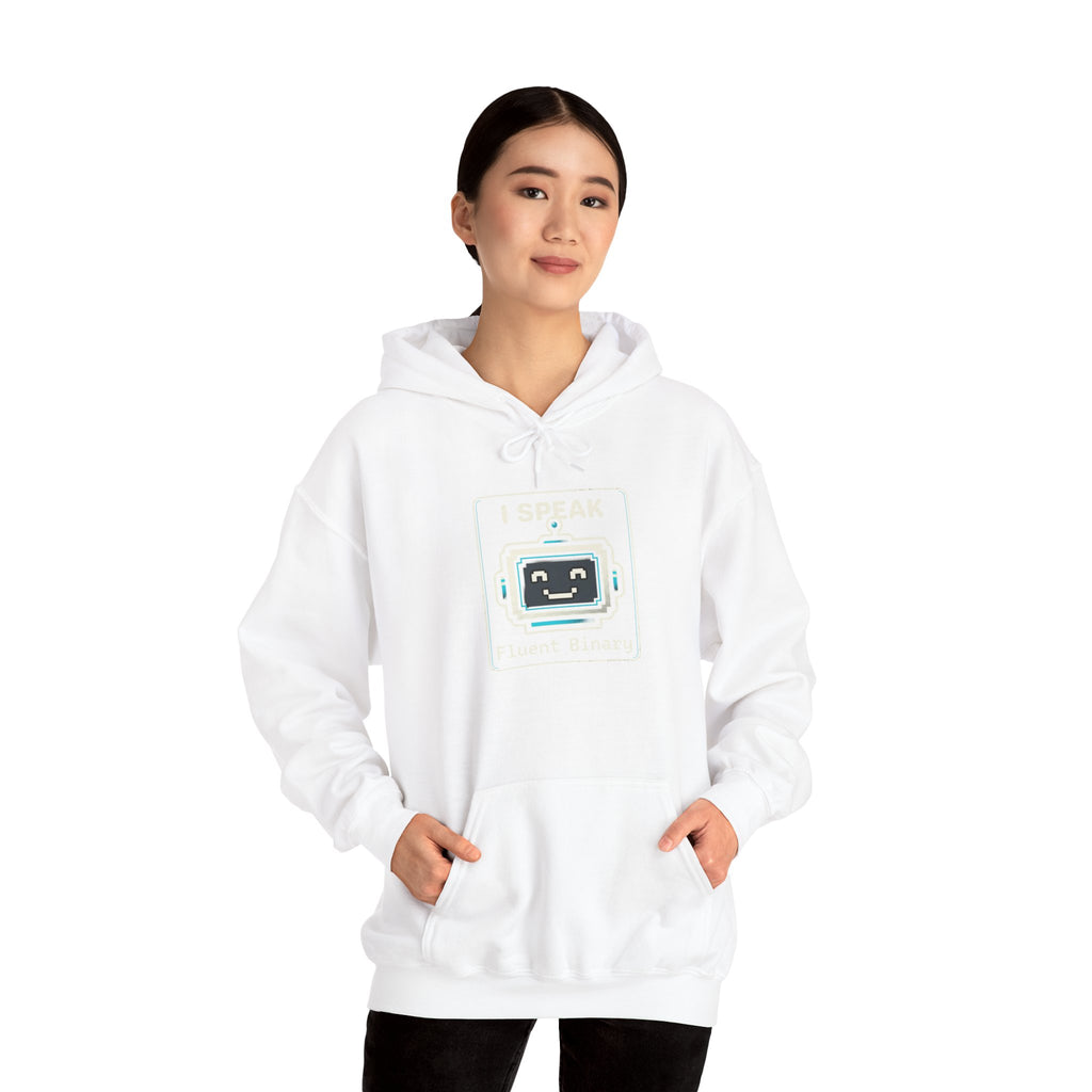 "I Speak Fluent Binary" Funny IT Programmer Humor Hoodie