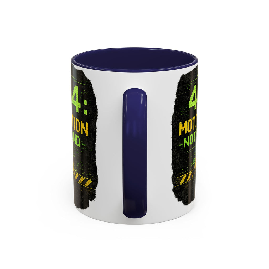 "Error 404 Motivation Not Found" IT Humor Accent Coffee Mug (11, 15oz)