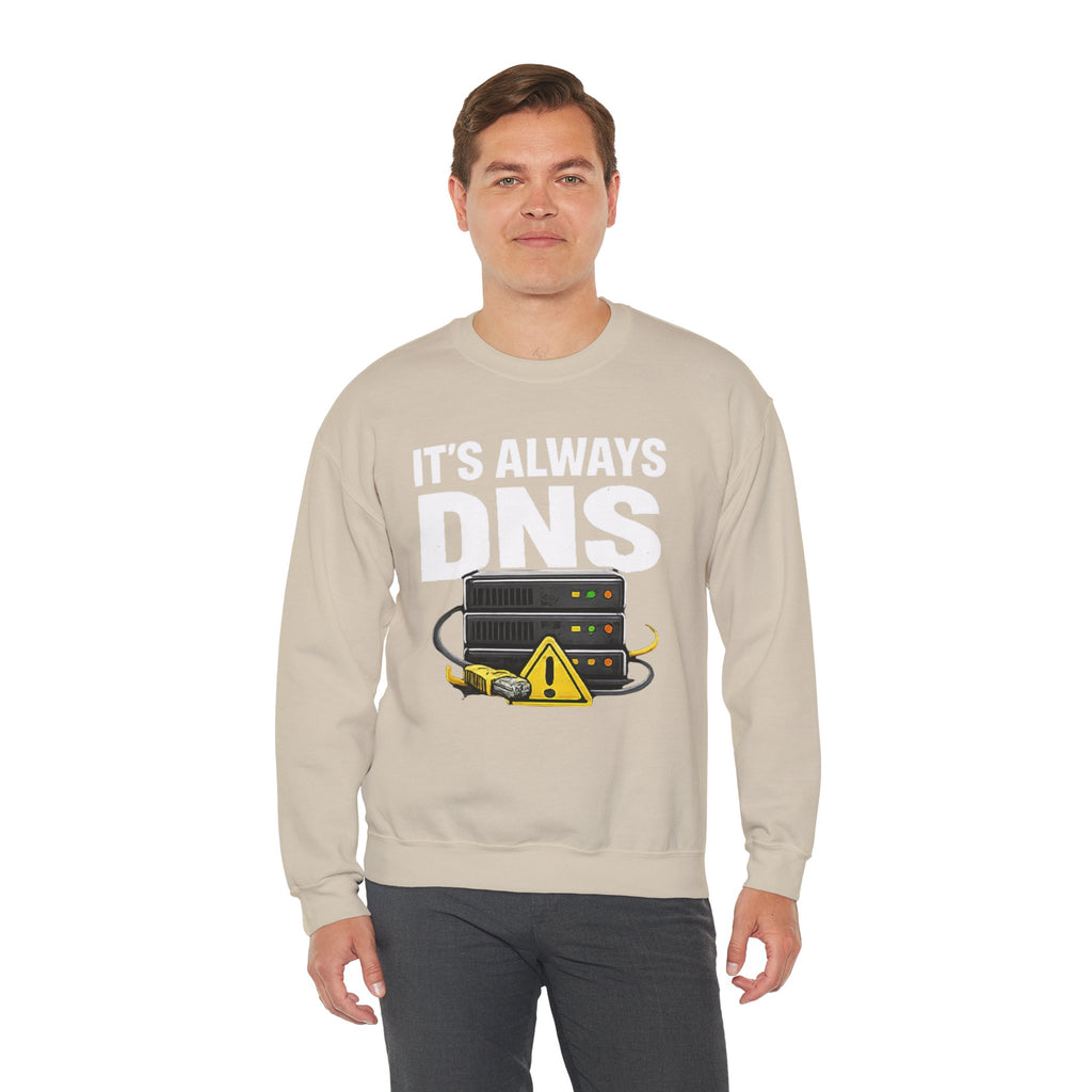 "Its Always DNS" Unisex Heavy Blend™ Crewneck Sweatshirt